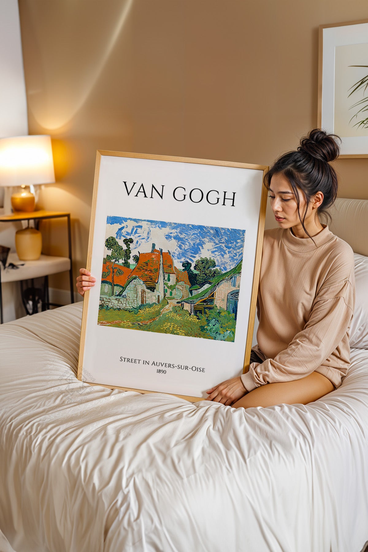 Vincent Van Gogh Serisi Ahşap Çerçeveli Poster, Tablo Duvar Dekoru No:18