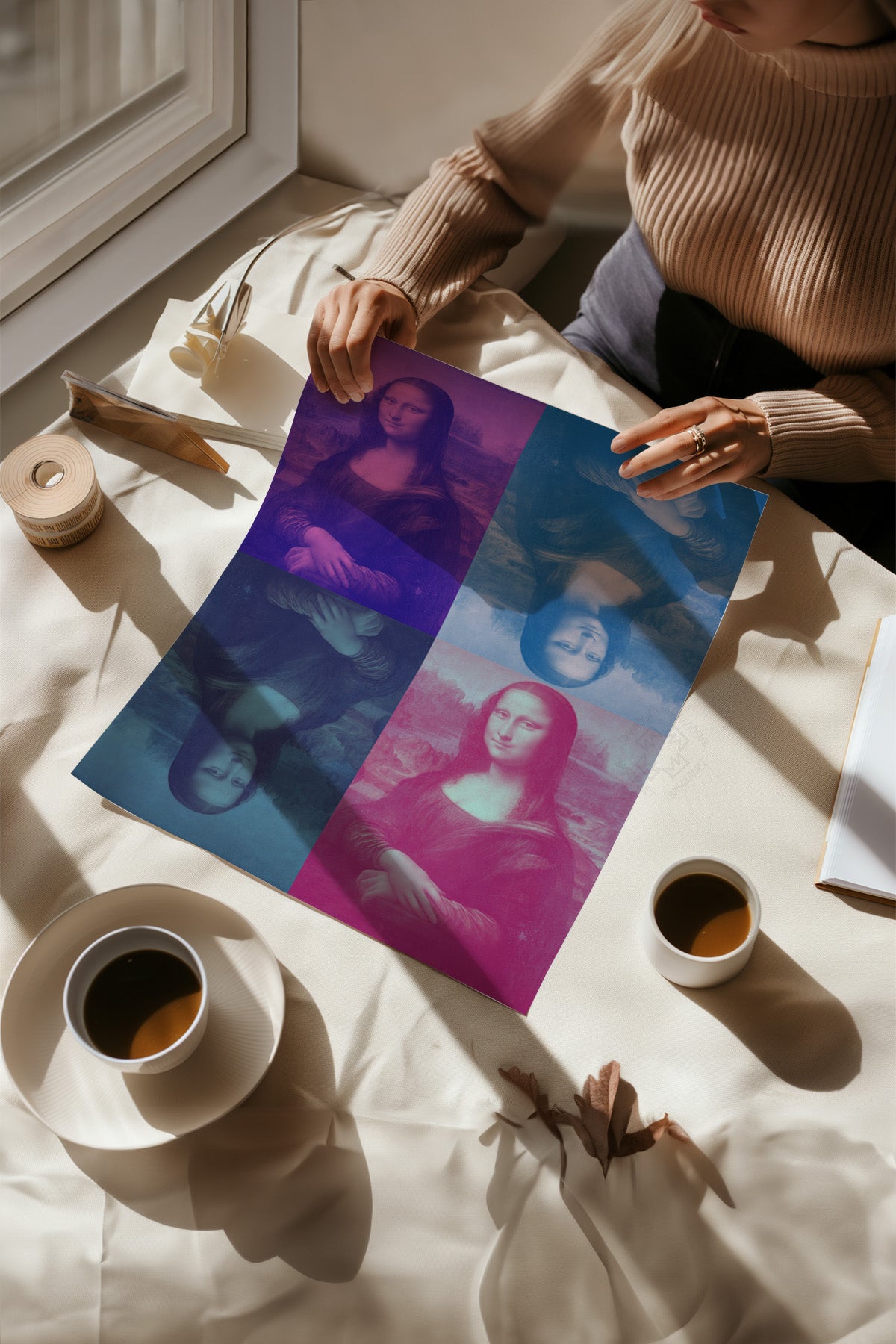 Modern Sanat 2'li Poster Seti, Duvar Dekoru No:35
