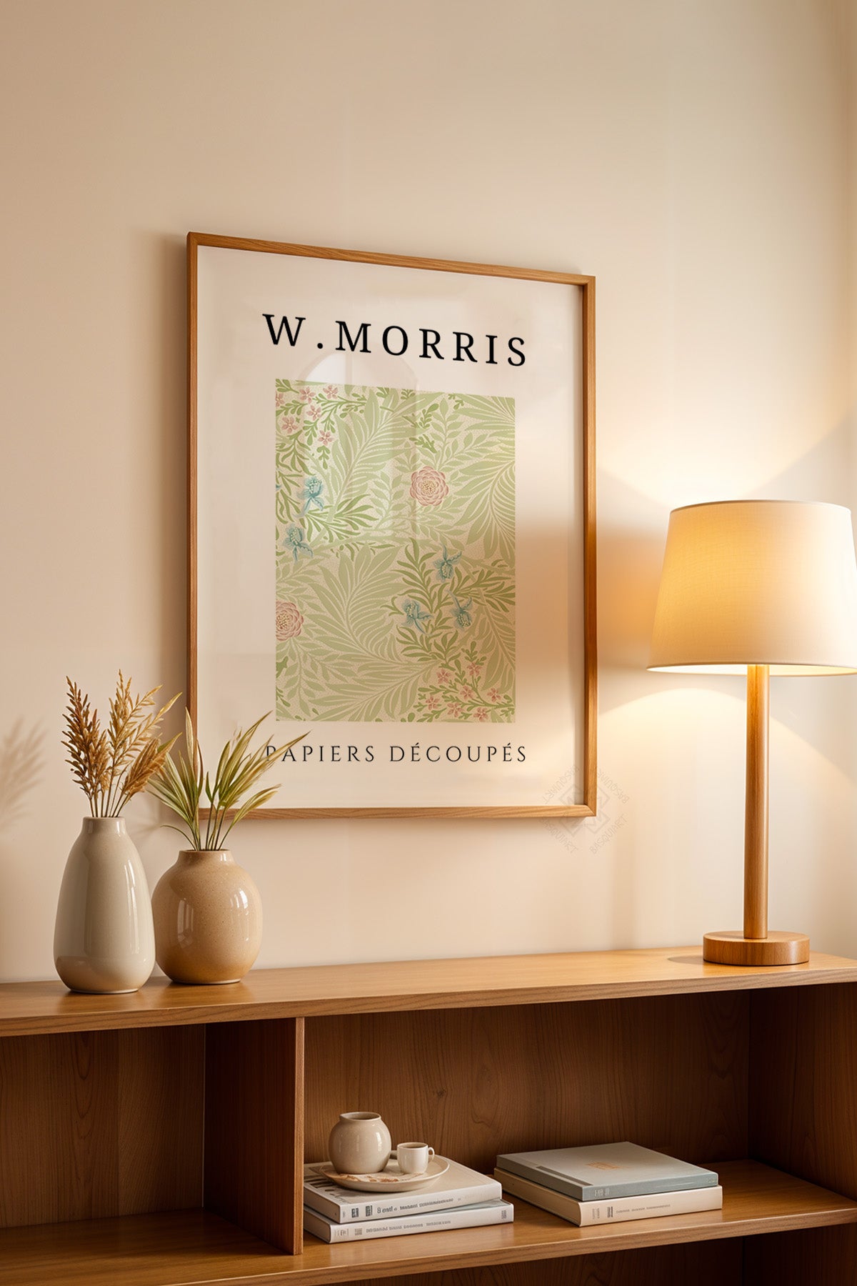 William Morris Serisi Ahşap Çerçeveli Poster, Tablo Duvar Dekoru No:23