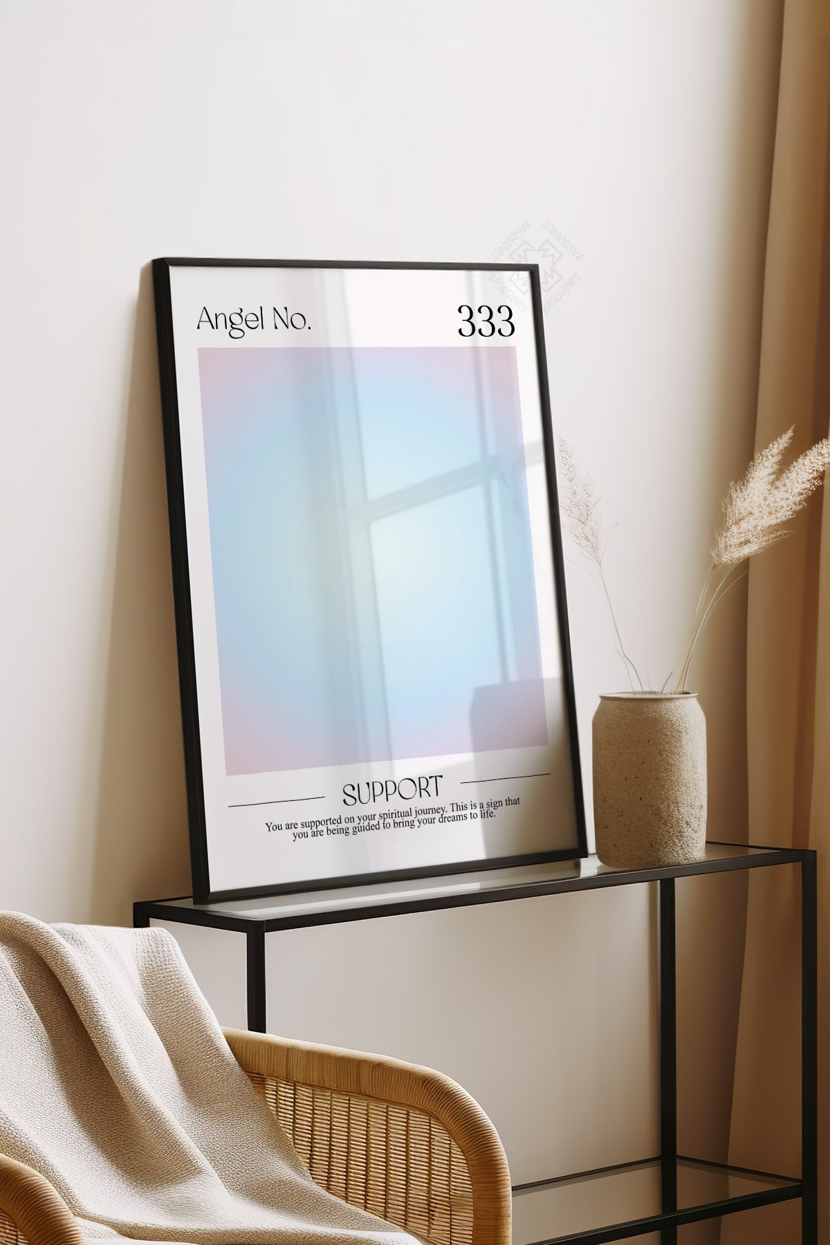 Aura Serisi Siyah Çerçeveli Poster, Tablo No:7