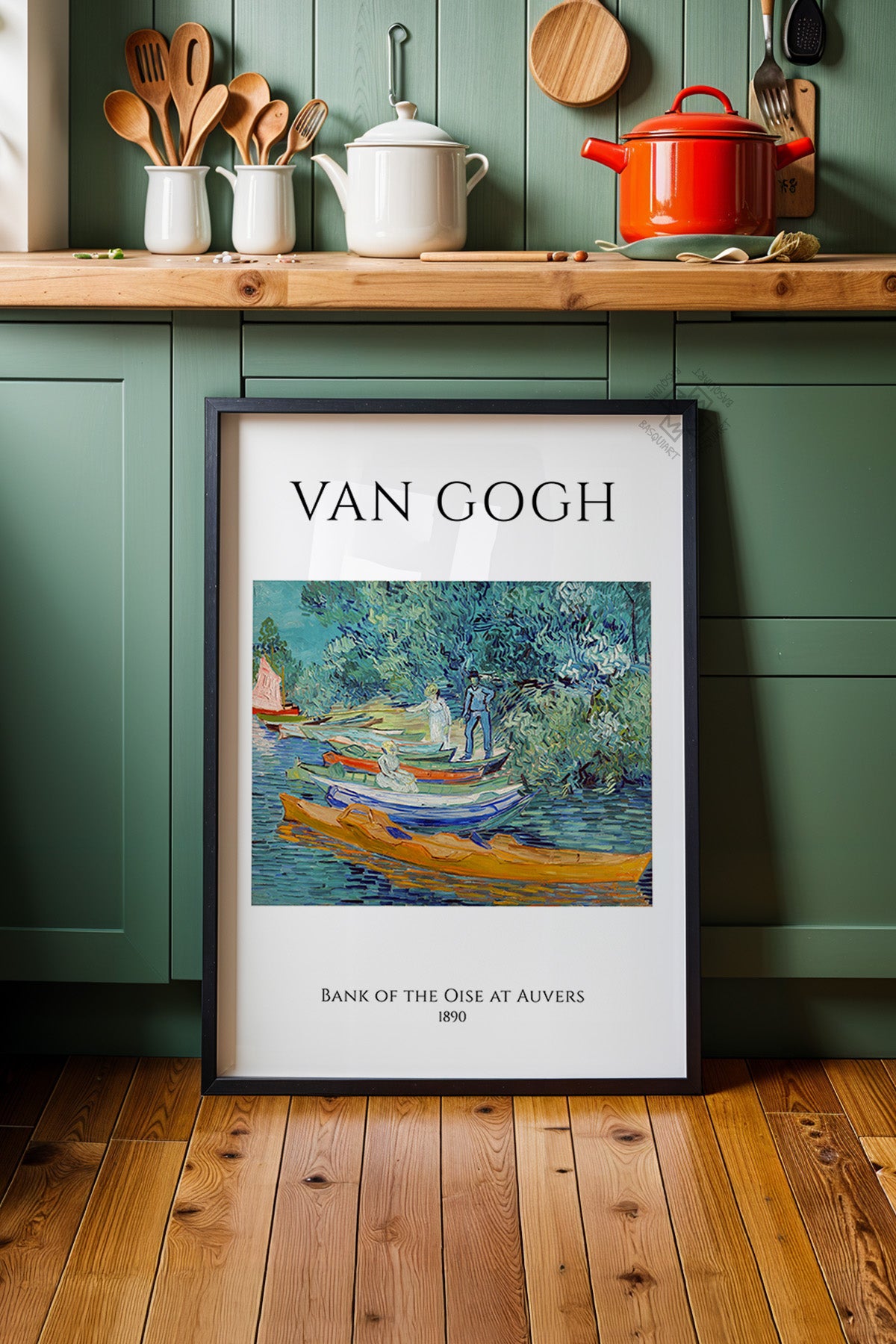 Vincent Van Gogh Serisi Siyah Çerçeveli Poster, Tablo Duvar Dekoru No:10
