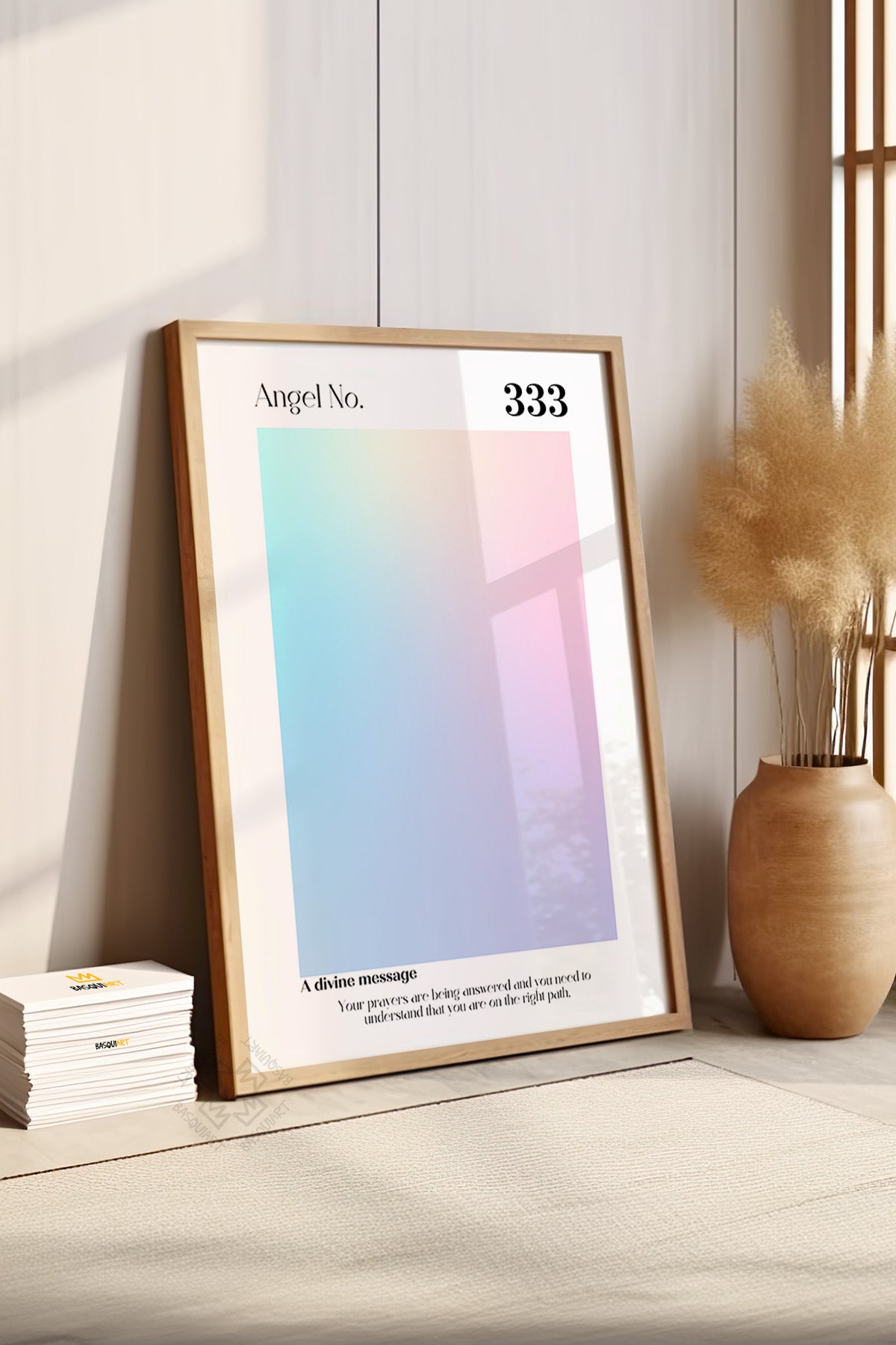 Aura Serisi Ahşap Çerçeveli Poster, Tablo No:69