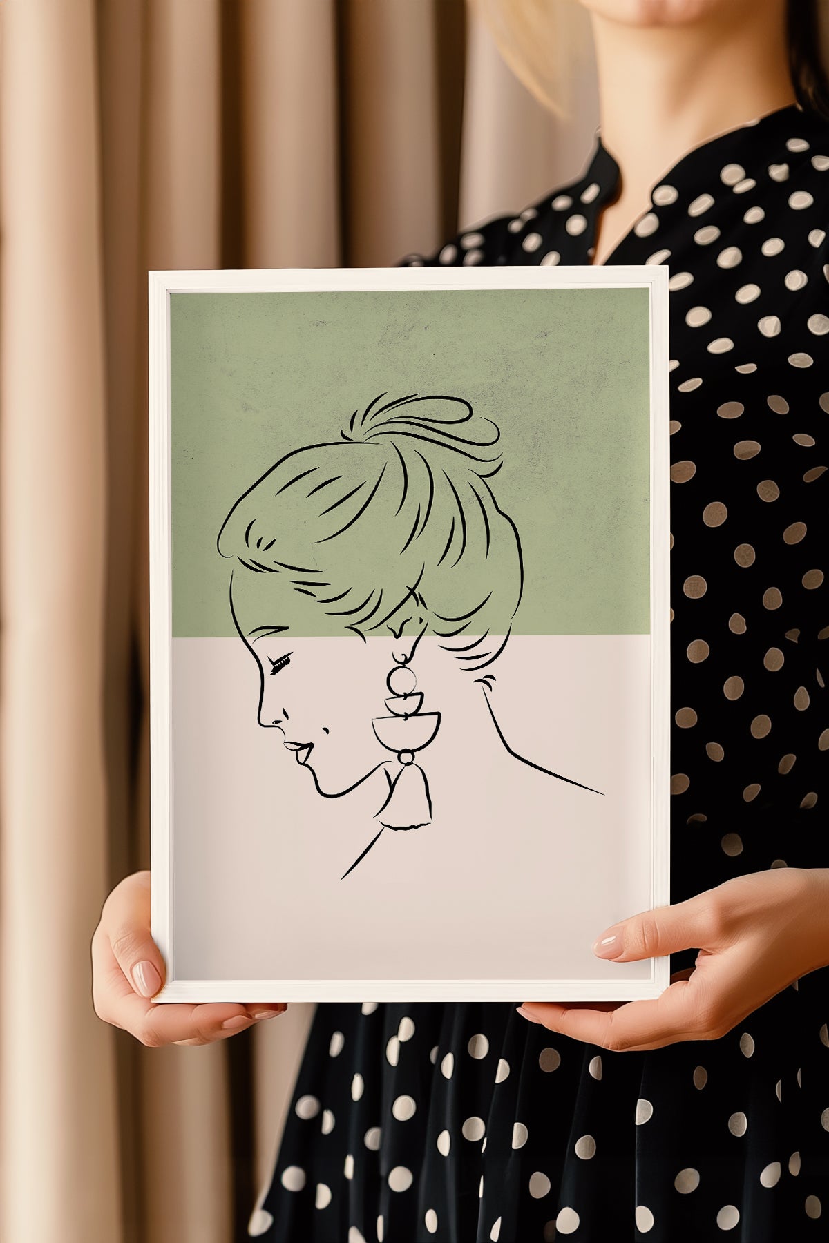 Bohemian Serisi Beyaz Çerçeveli Poster, Tablo No:52