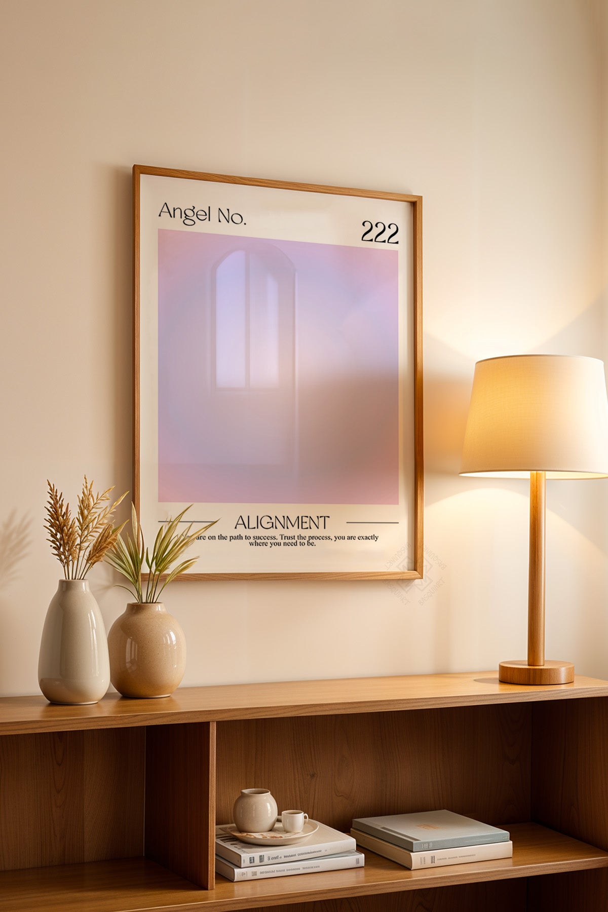 Aura Serisi Ahşap Çerçeveli Poster, Tablo No:6