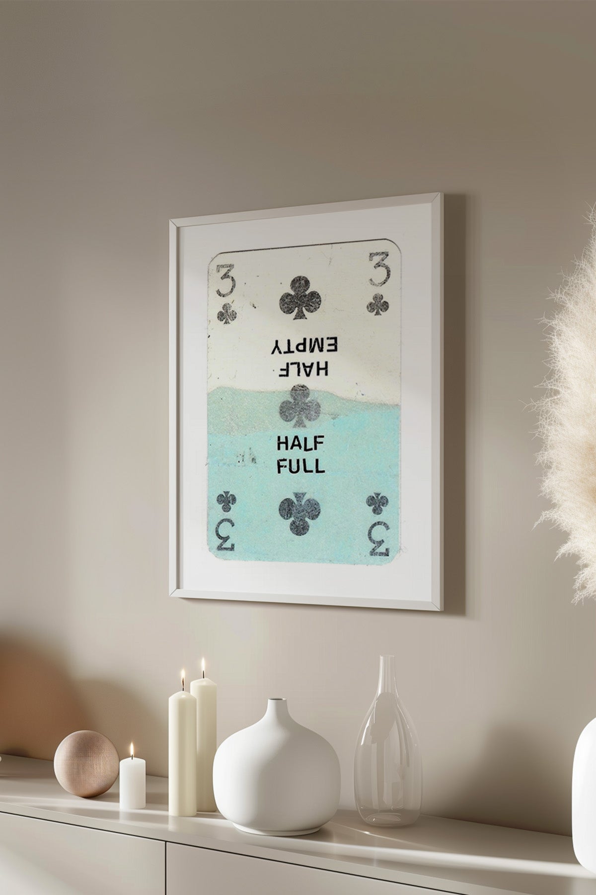 Lucky You Serisi Beyaz Çerçeveli Poster, Tablo Duvar Dekoru No:103