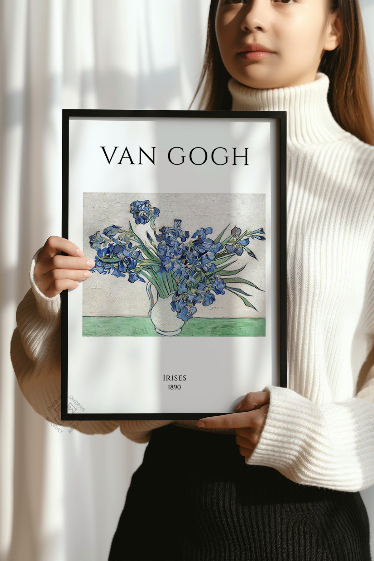 Vincent Van Gogh Serisi Siyah Çerçeveli Poster, Tablo Duvar Dekoru No:3