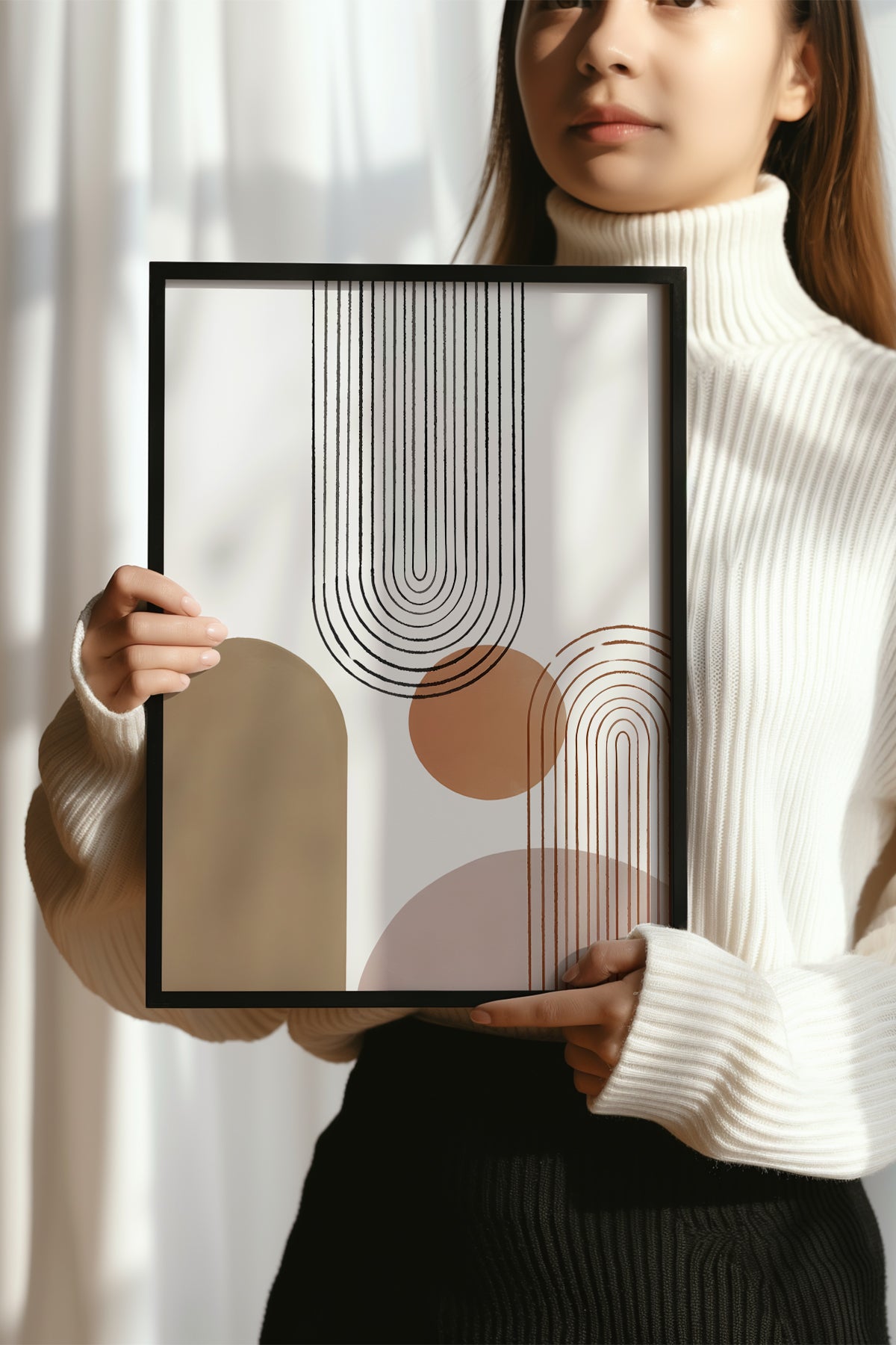 Bohemian Serisi Siyah Çerçeveli Poster, Tablo No:26
