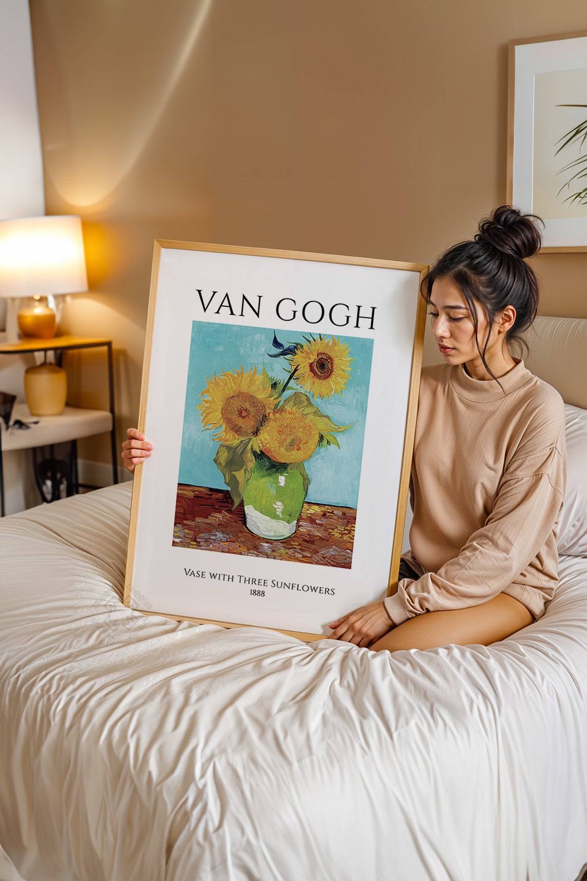Vincent Van Gogh Serisi Ahşap Çerçeveli Poster, Tablo Duvar Dekoru No:21