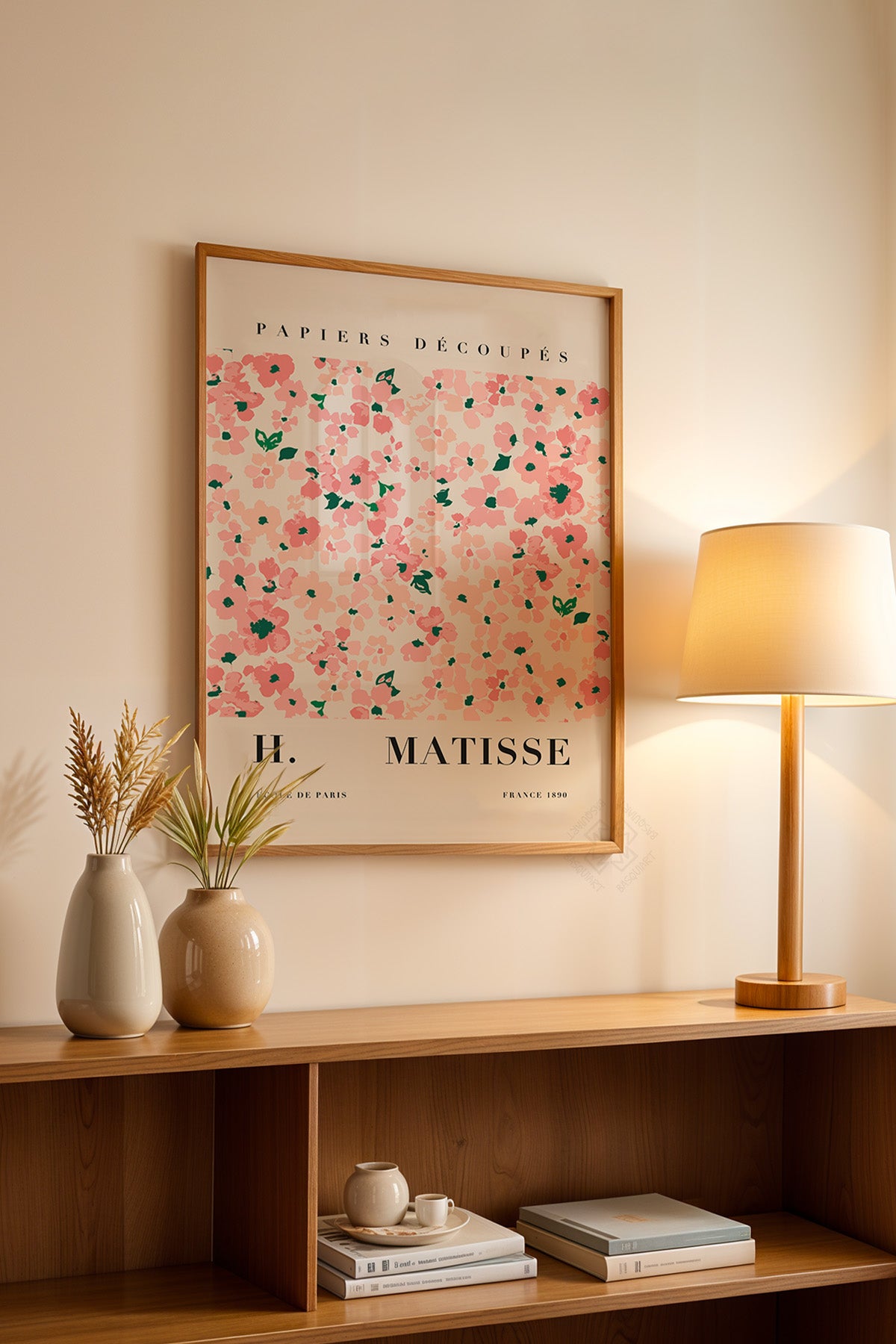 Henri Matisse Serisi Ahşap Çerçeveli Poster, Tablo Duvar Dekoru No:16
