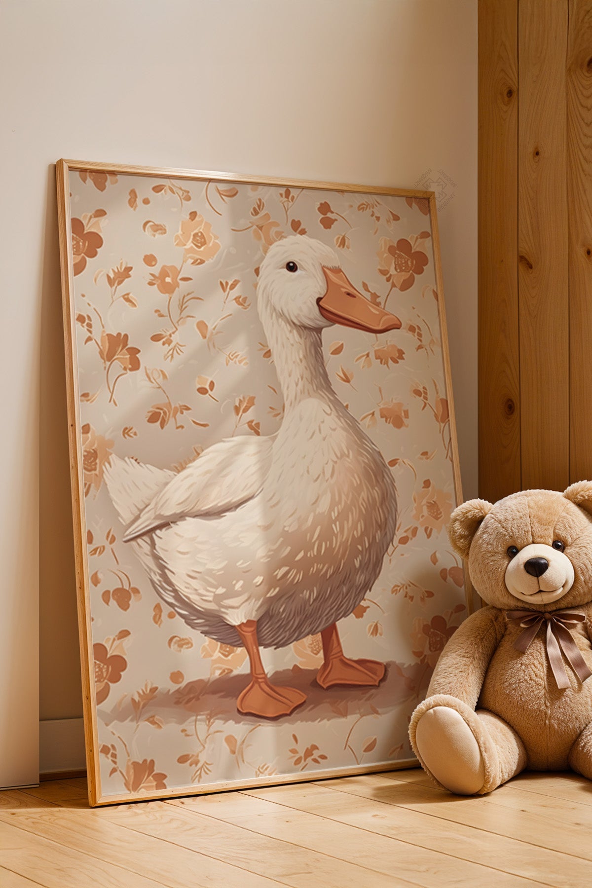 Çocuk Odası, Bebek Odası Ahşap Çerçeveli Poster, Tablo No:60