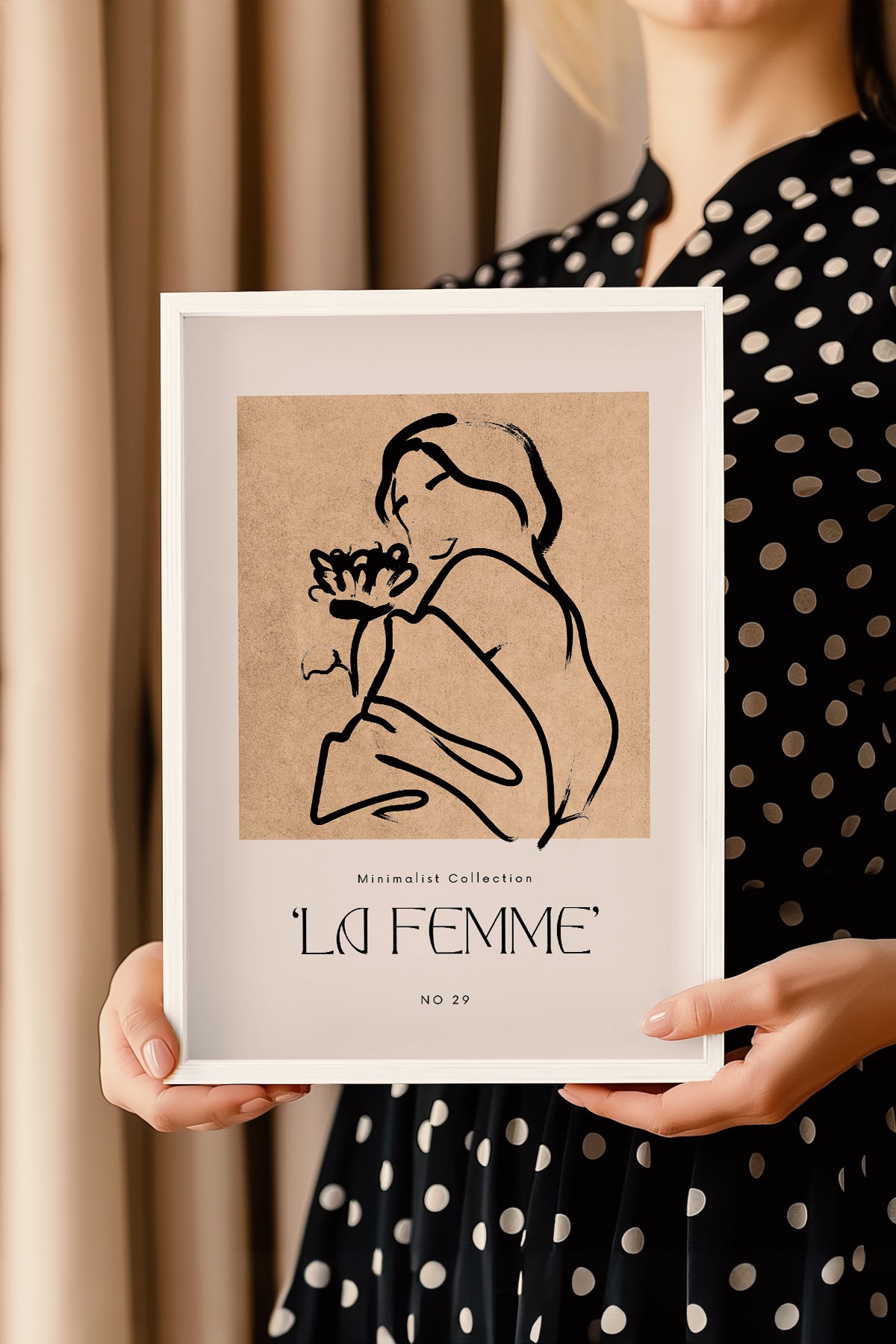 Bohemian Serisi Beyaz Çerçeveli Poster, Tablo No:81