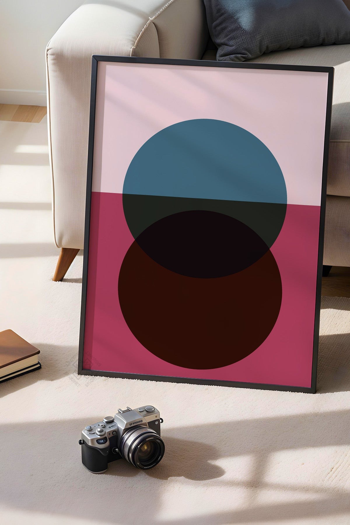 Bauhaus Serisi Siyah Çerçeveli Poster, Tablo No:73