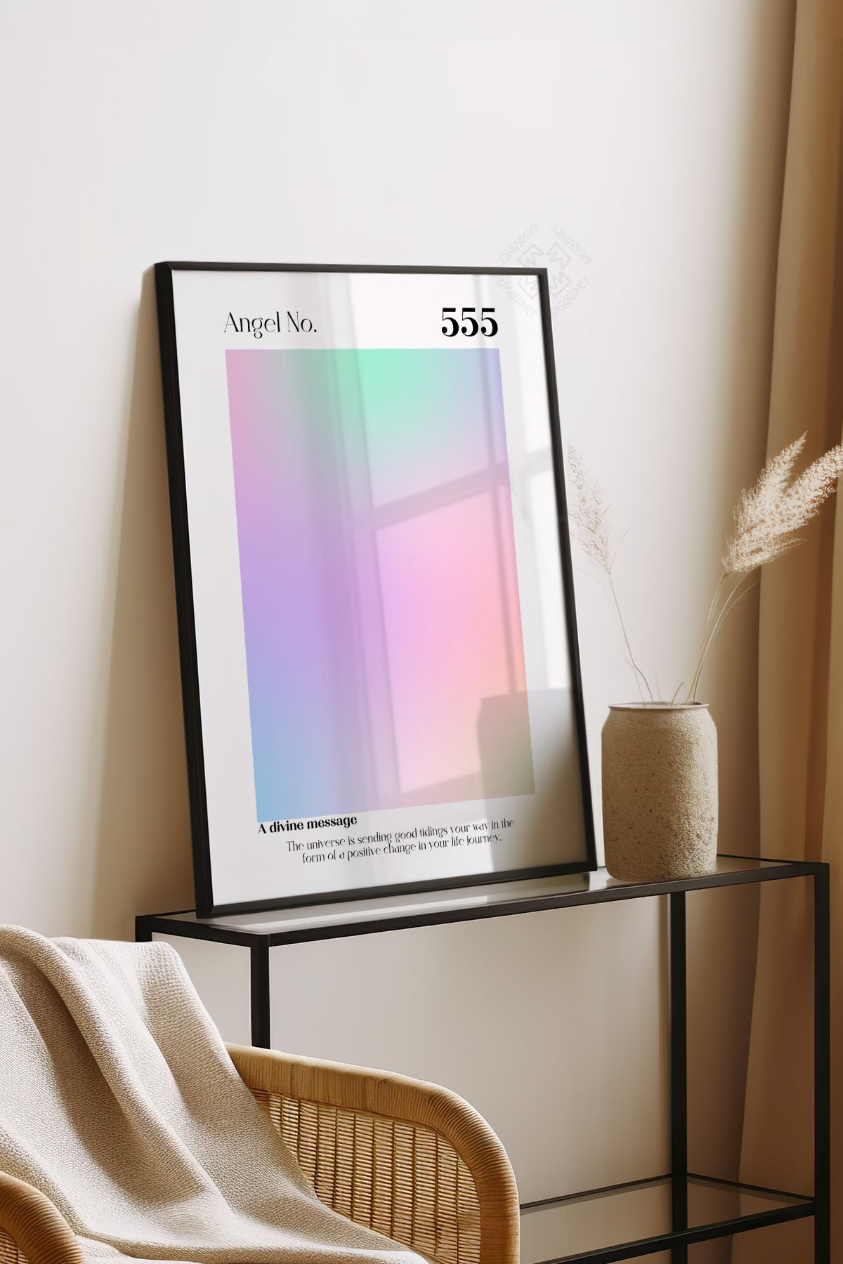 Aura Serisi Siyah Çerçeveli Poster, Tablo No:71