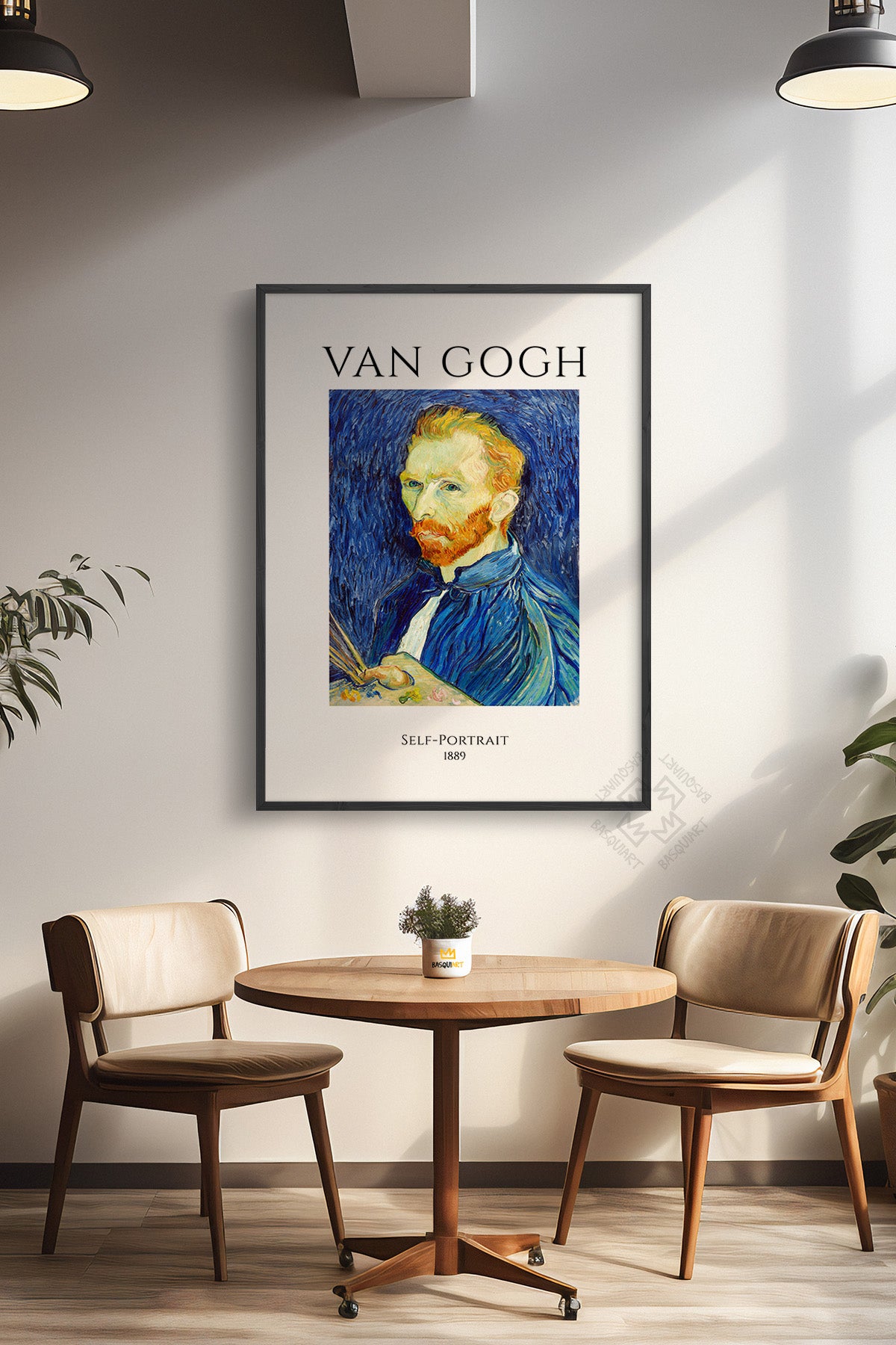 Vincent Van Gogh Serisi Siyah Çerçeveli Poster, Tablo Duvar Dekoru No:27