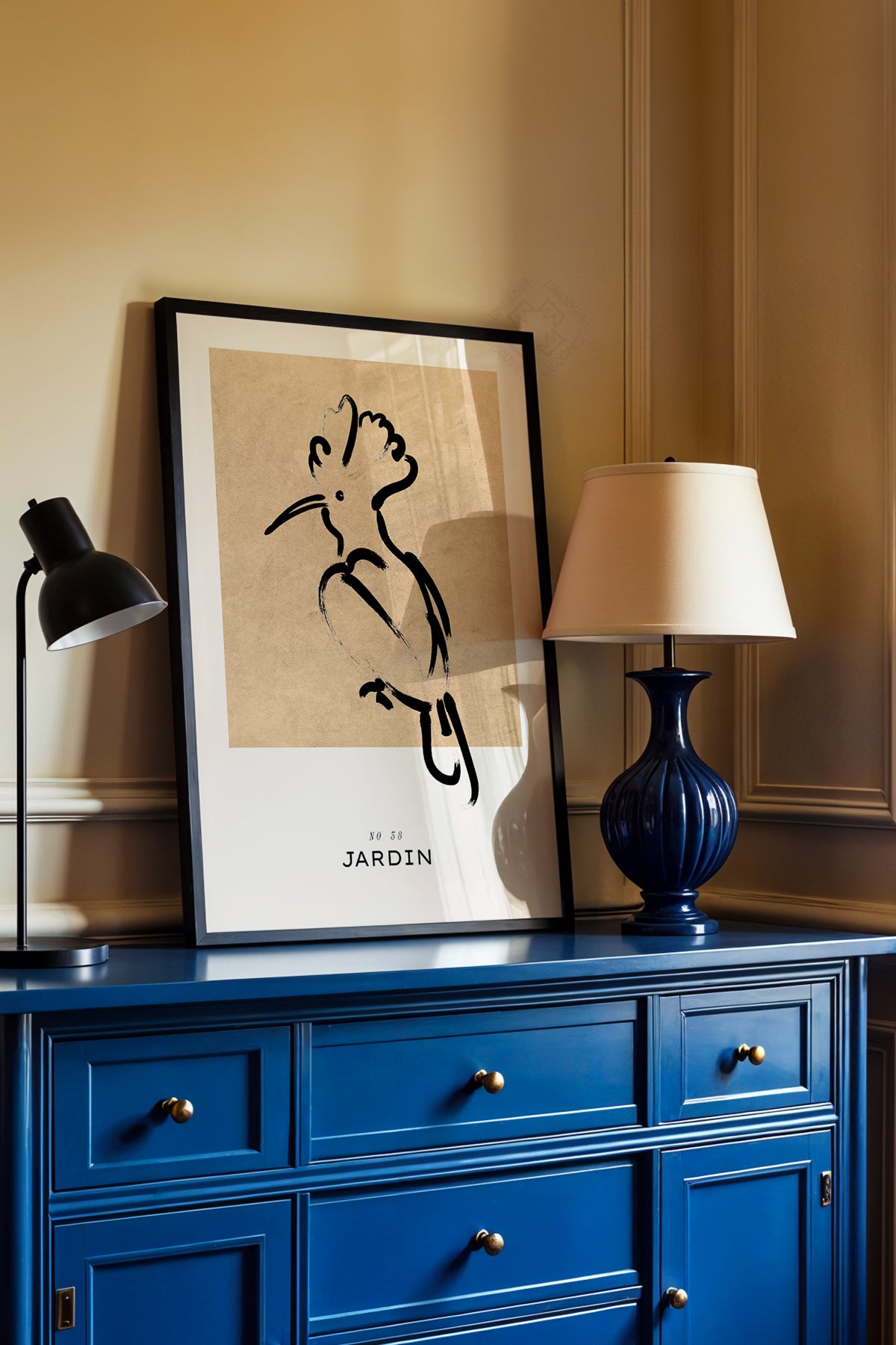Bohemian Serisi Siyah Çerçeveli Poster, Tablo No:80