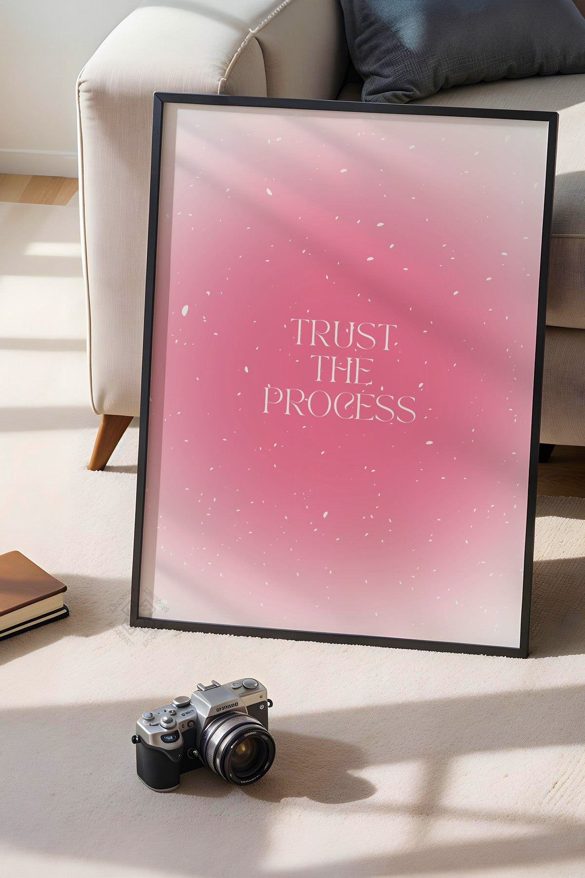 Aura Serisi Siyah Çerçeveli Poster, Tablo No:104