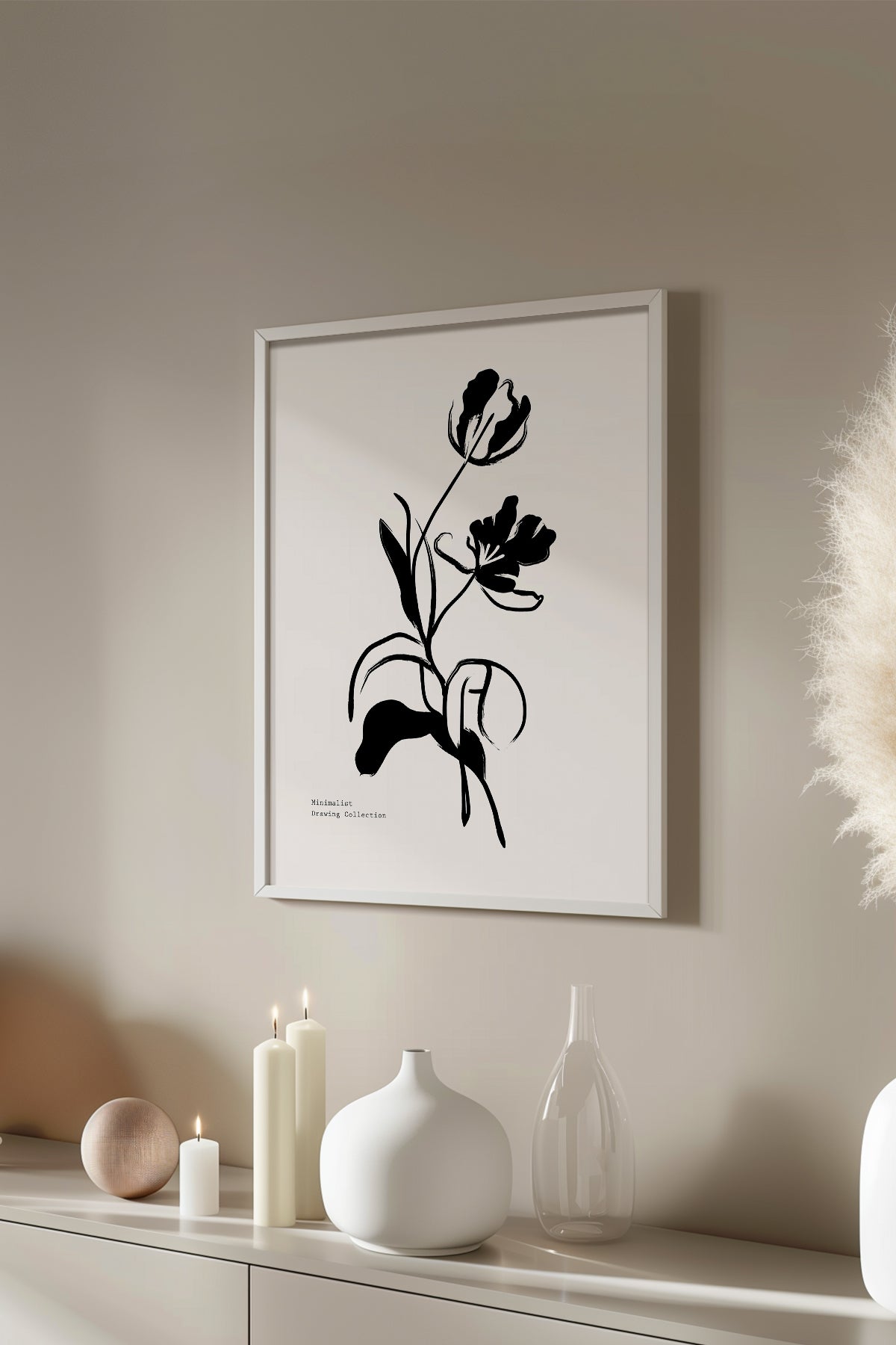 Bohemian Serisi Beyaz Çerçeveli Poster, Tablo No:112