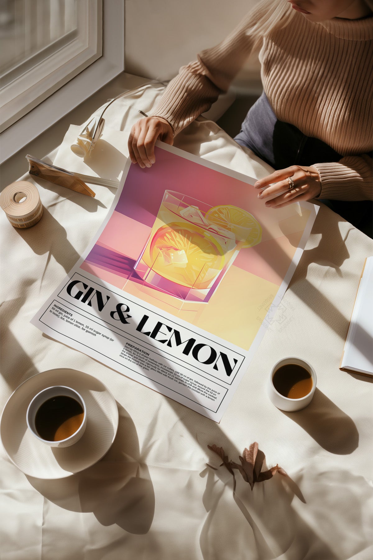 Kokteyl Serisi Poster, Cafe, Restoran, Mutfak Duvar Dekoru No:3