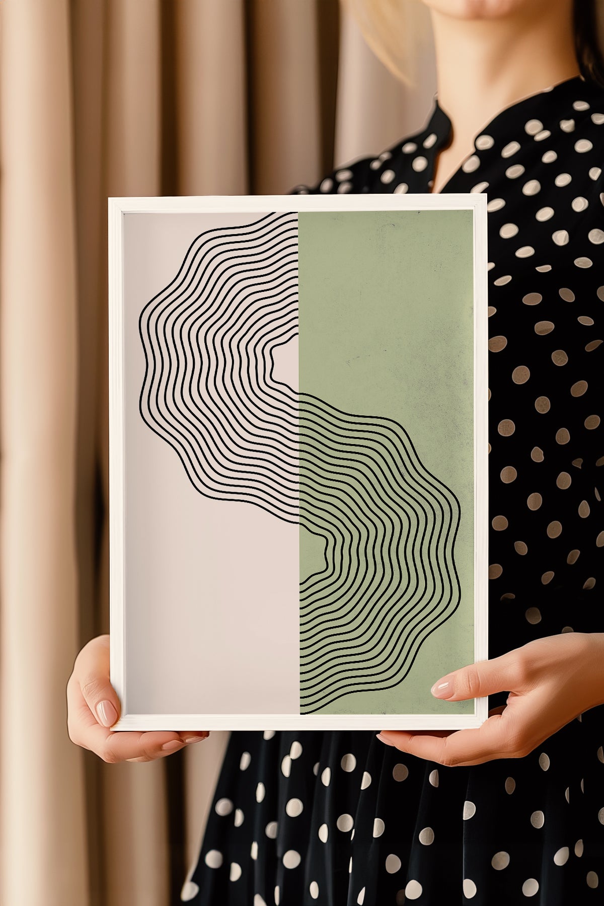 Bohemian Serisi Beyaz Çerçeveli Poster, Tablo No:47