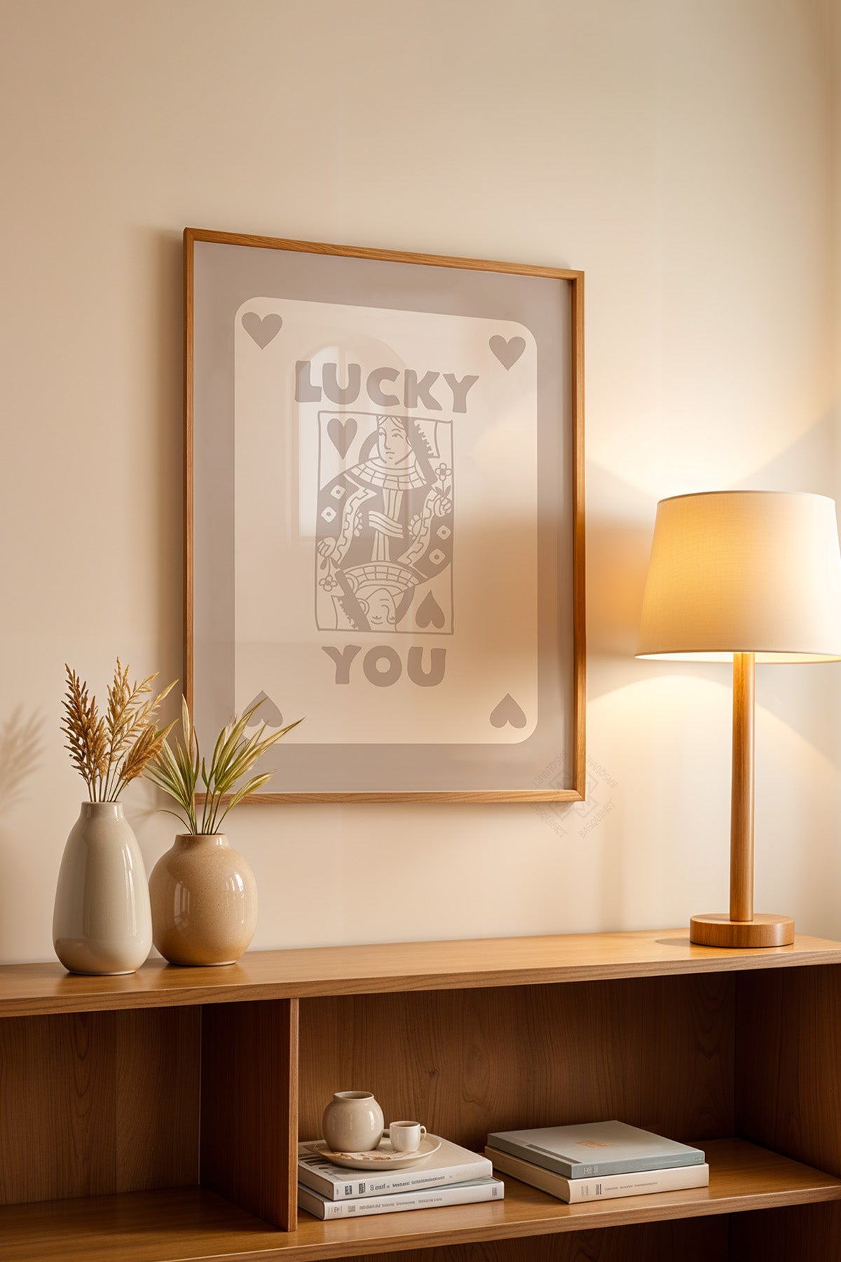Lucky You Serisi Ahşap Çerçeveli Poster, Tablo Duvar Dekoru No:4