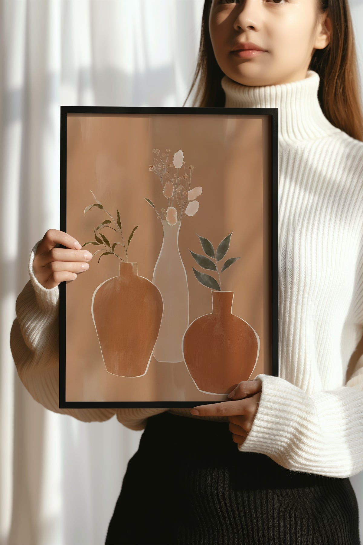 Bohemian Serisi Siyah Çerçeveli Poster, Tablo No:35