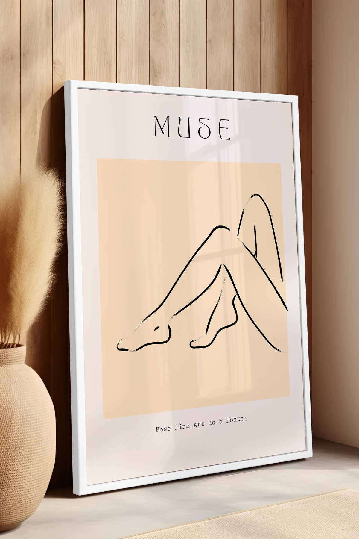 Bohemian Serisi Beyaz Çerçeveli Poster, Tablo No:99
