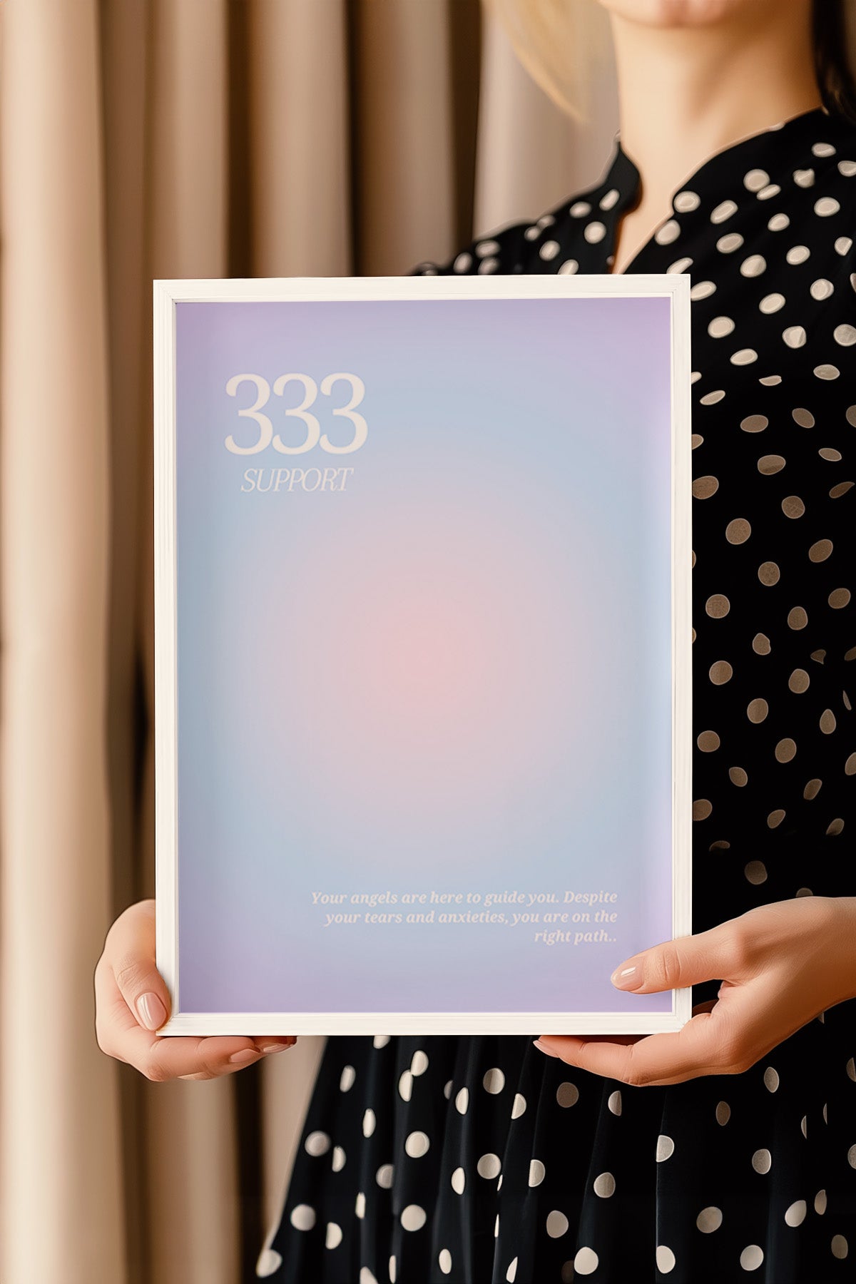 Aura Serisi Beyaz Çerçeveli Poster, Tablo No:165