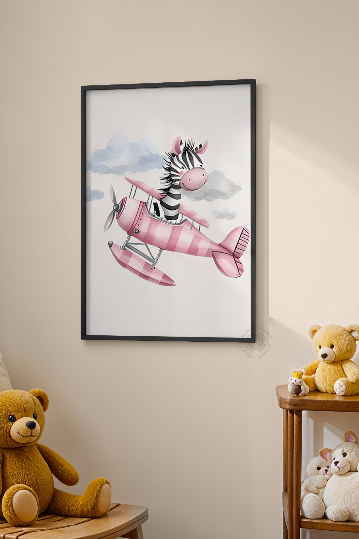 Çocuk Odası, Bebek Odası Siyah Çerçeveli Poster, Tablo No:41