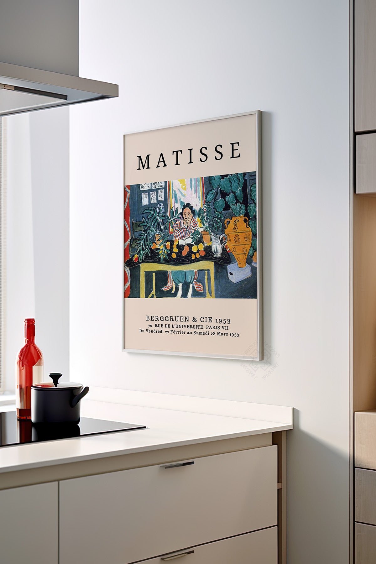 Henri Matisse Serisi Beyaz Çerçeveli Poster, Tablo Duvar Dekoru No:1