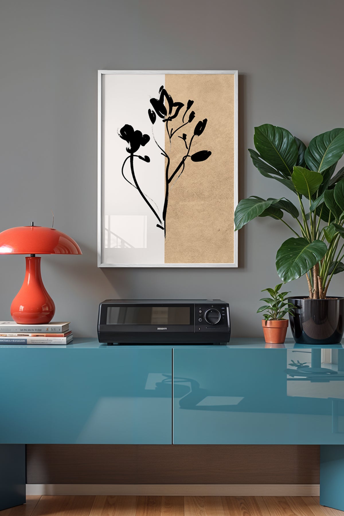 Bohemian Serisi Beyaz Çerçeveli Poster, Tablo No:132