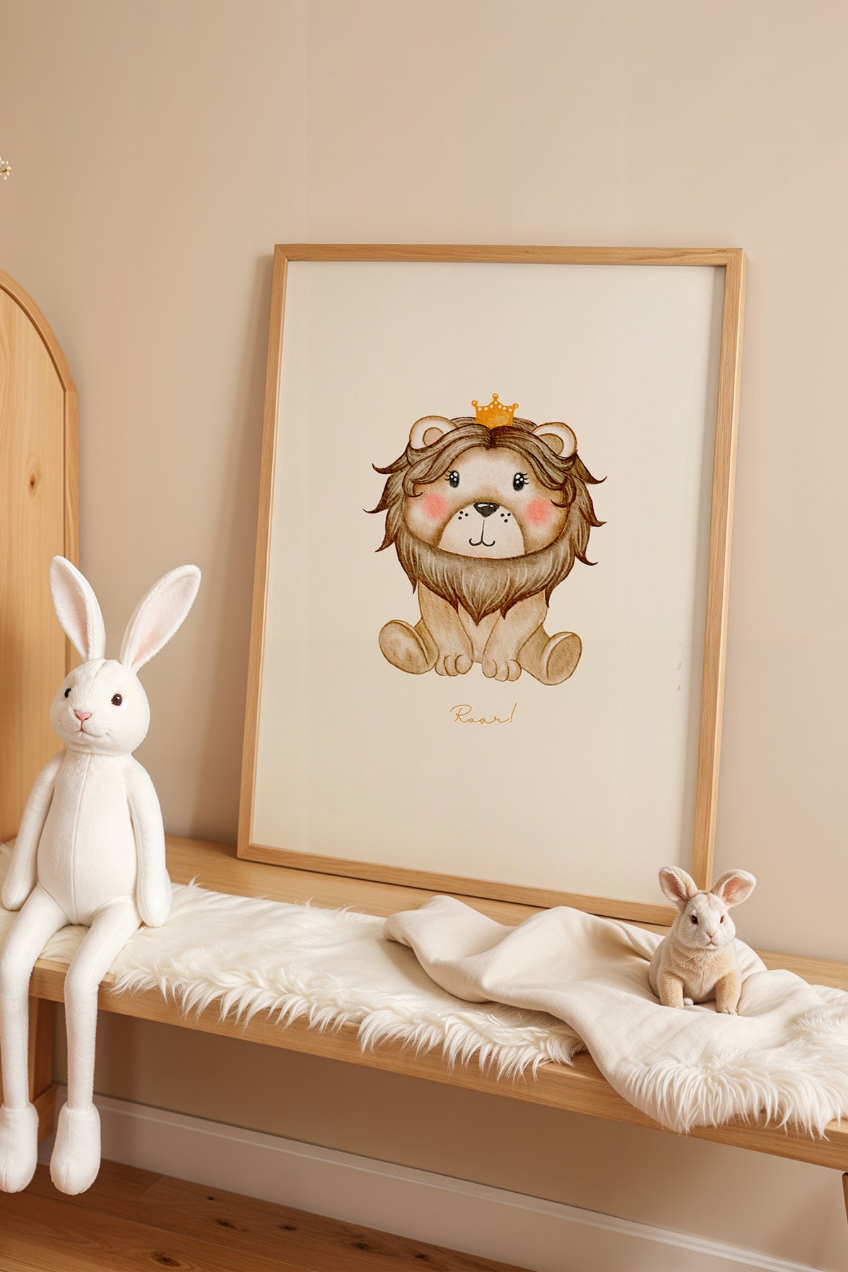 Çocuk Odası, Bebek Odası Ahşap Çerçeveli Poster, Tablo No:35
