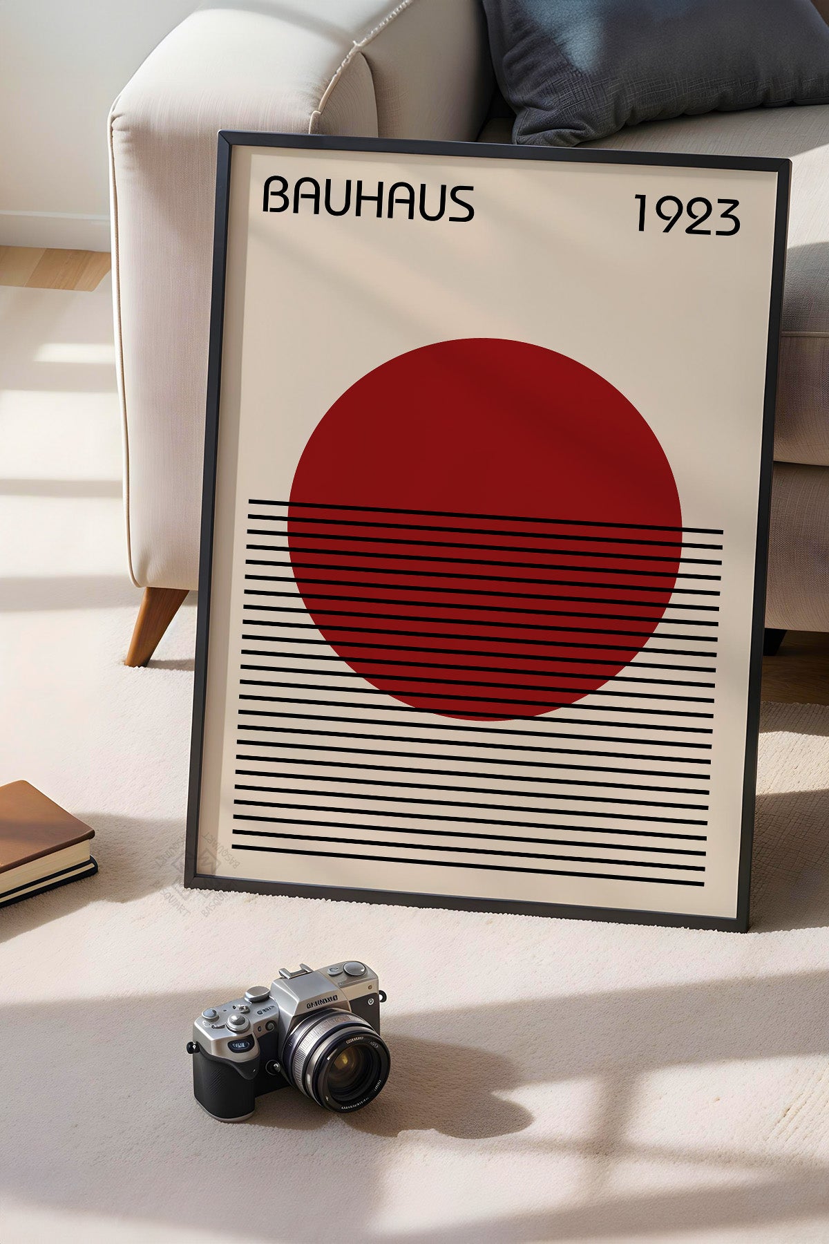 Bauhaus Serisi Siyah Çerçeveli Poster, Tablo No:29