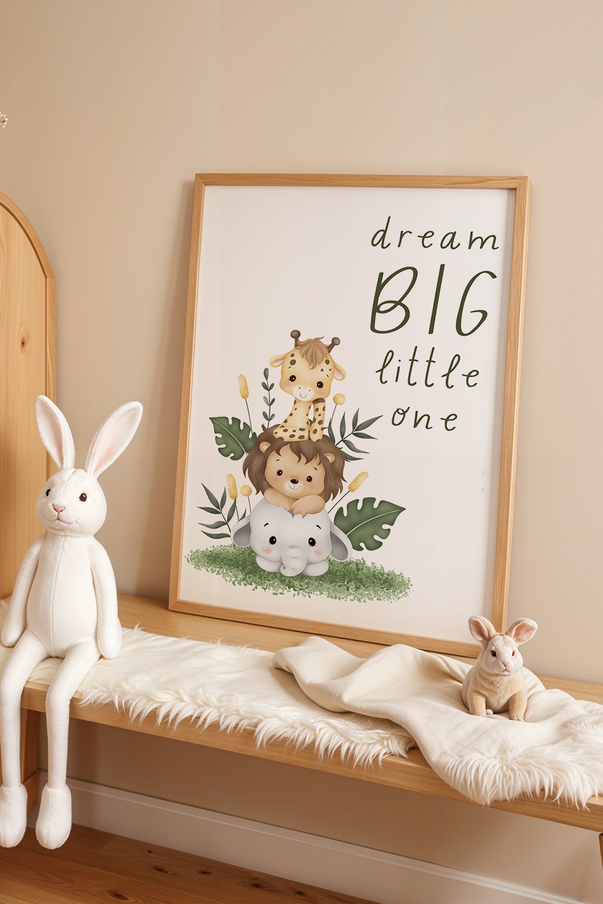 Çocuk Odası, Bebek Odası Ahşap Çerçeveli Poster, Tablo No:93
