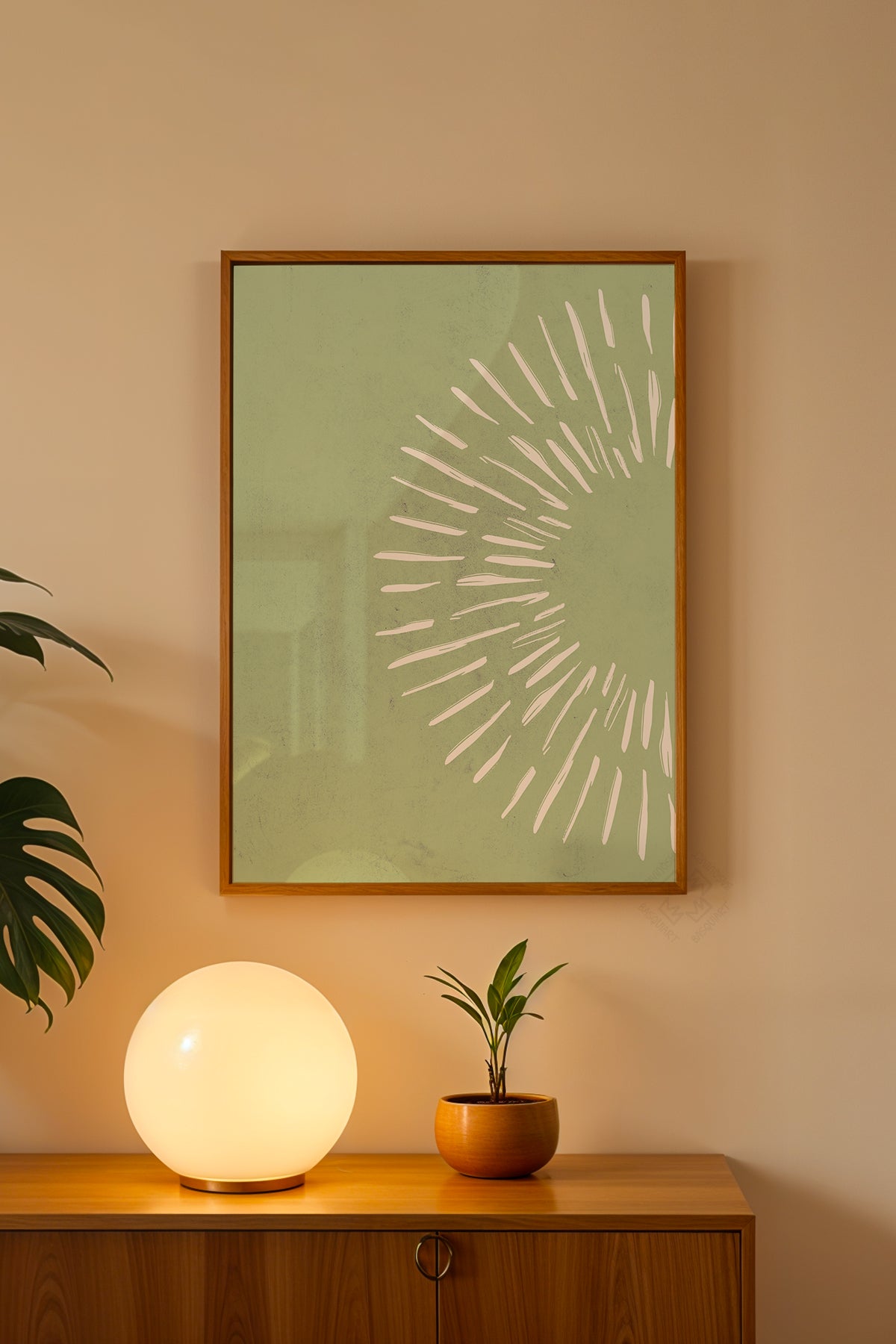 Bohemian Serisi Ahşap Çerçeveli Poster, Tablo No:50