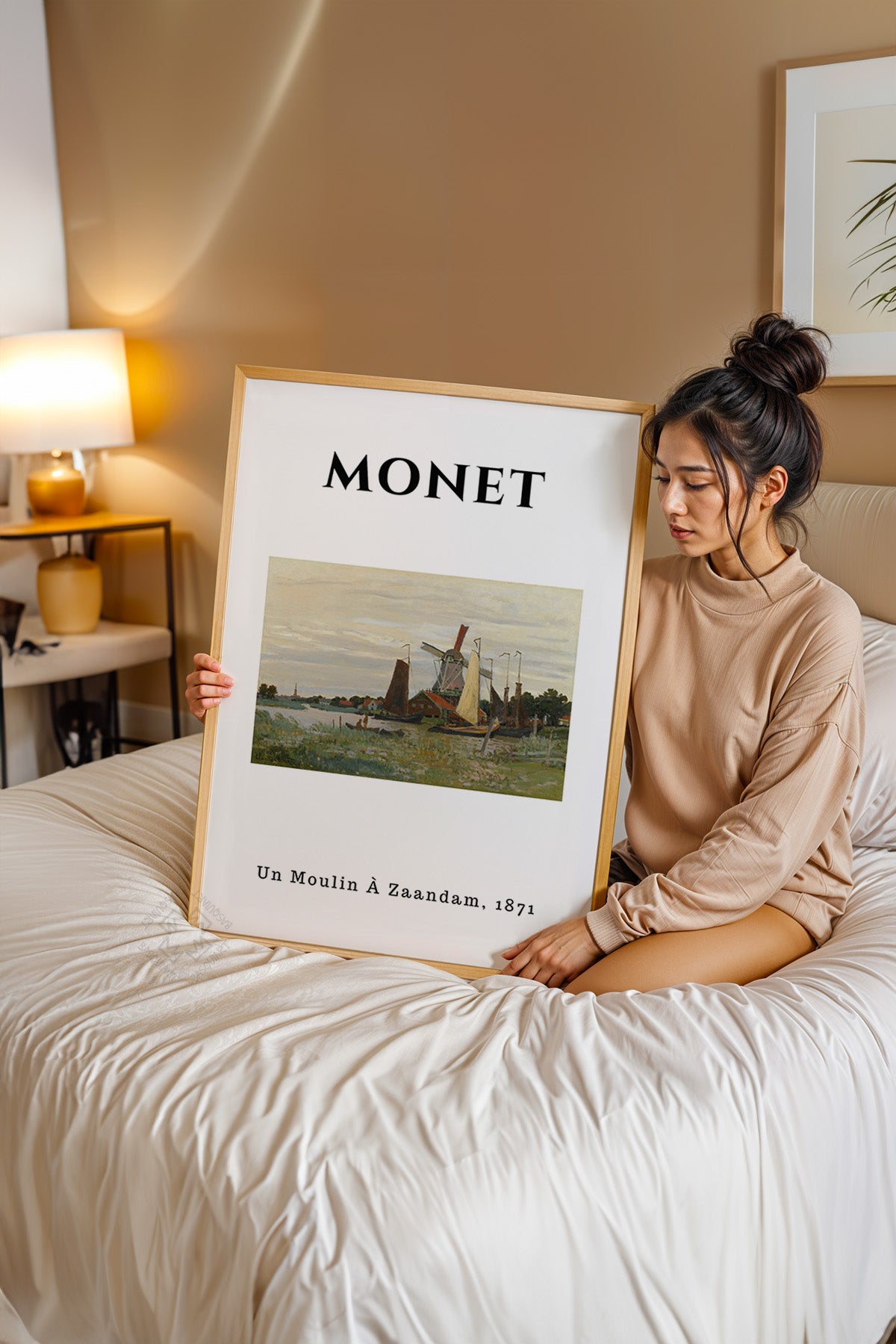 Claude Monet Serisi Ahşap Çerçeveli Poster, Tablo Duvar Dekoru No:16