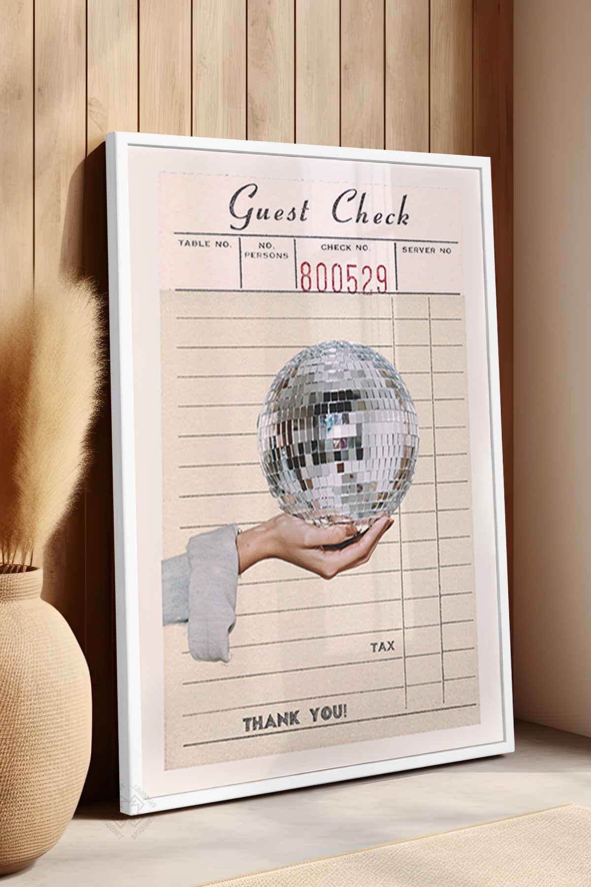 Lucky You Serisi Beyaz Çerçeveli Poster, Tablo Duvar Dekoru No:12