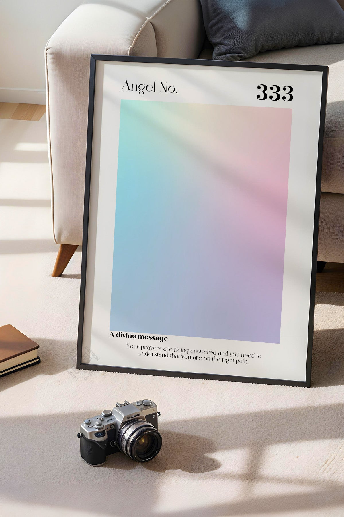 Aura Serisi Siyah Çerçeveli Poster, Tablo No:69