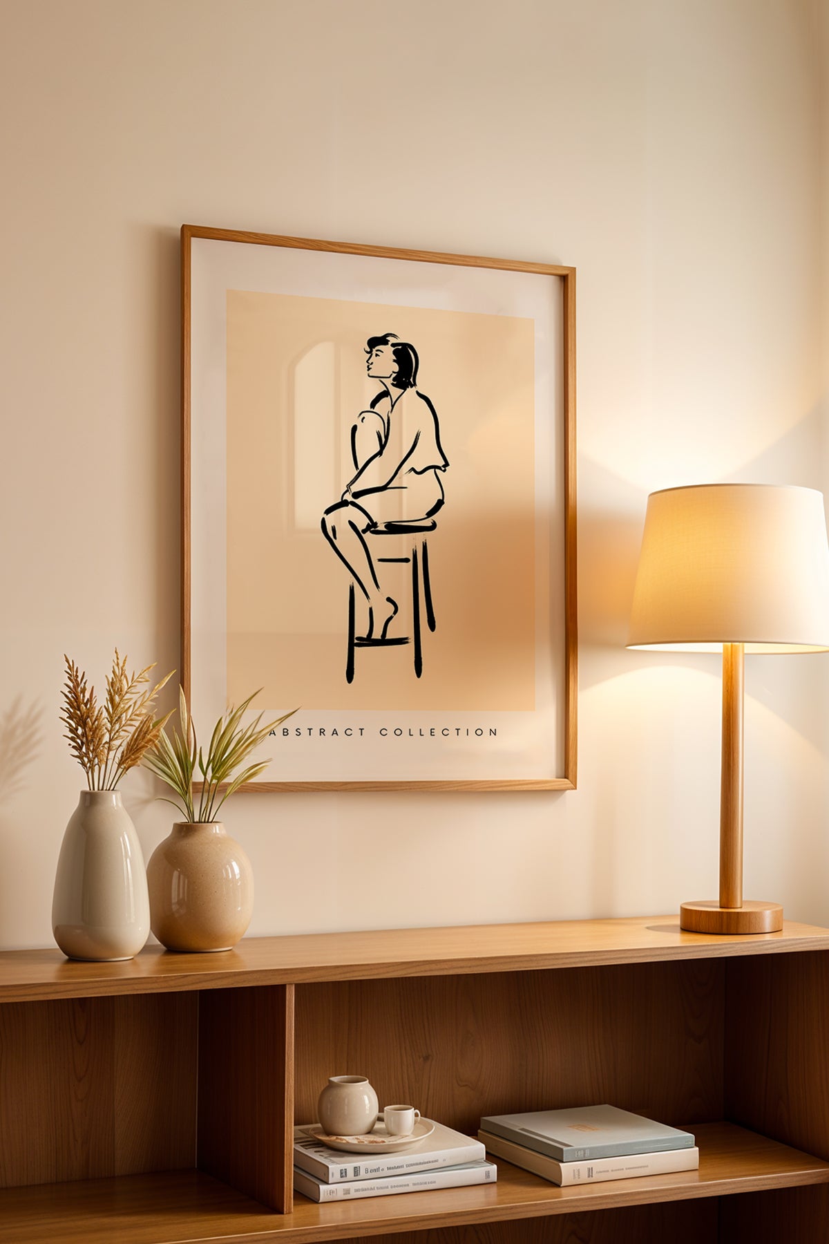 Bohemian Serisi Ahşap Çerçeveli Poster, Tablo No:93