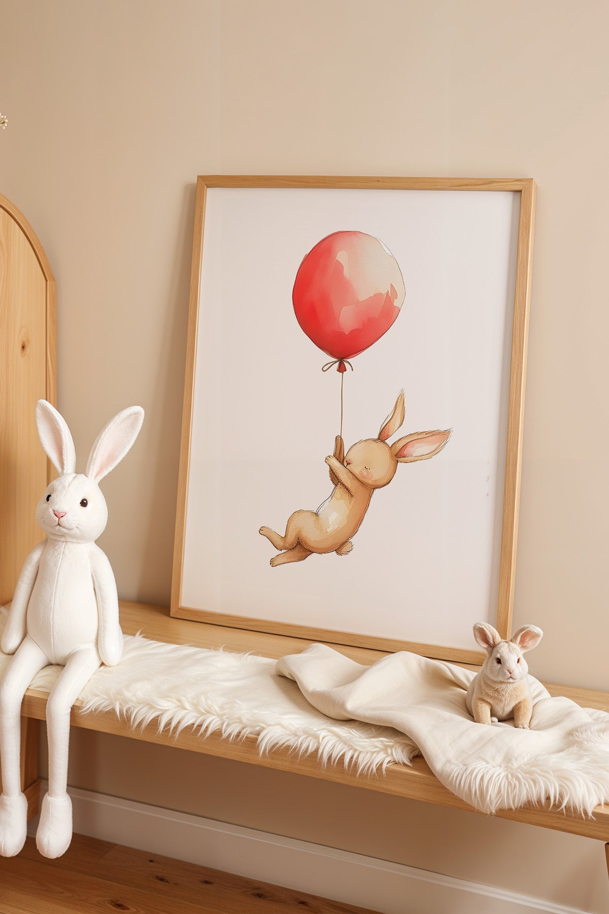 Çocuk Odası, Bebek Odası Ahşap Çerçeveli Poster, Tablo No:75