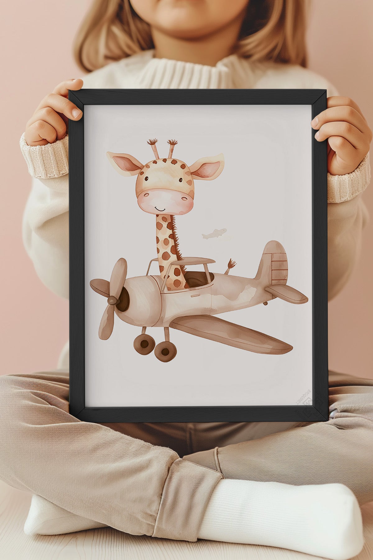 Çocuk Odası, Bebek Odası Siyah Çerçeveli Poster, Tablo No:47