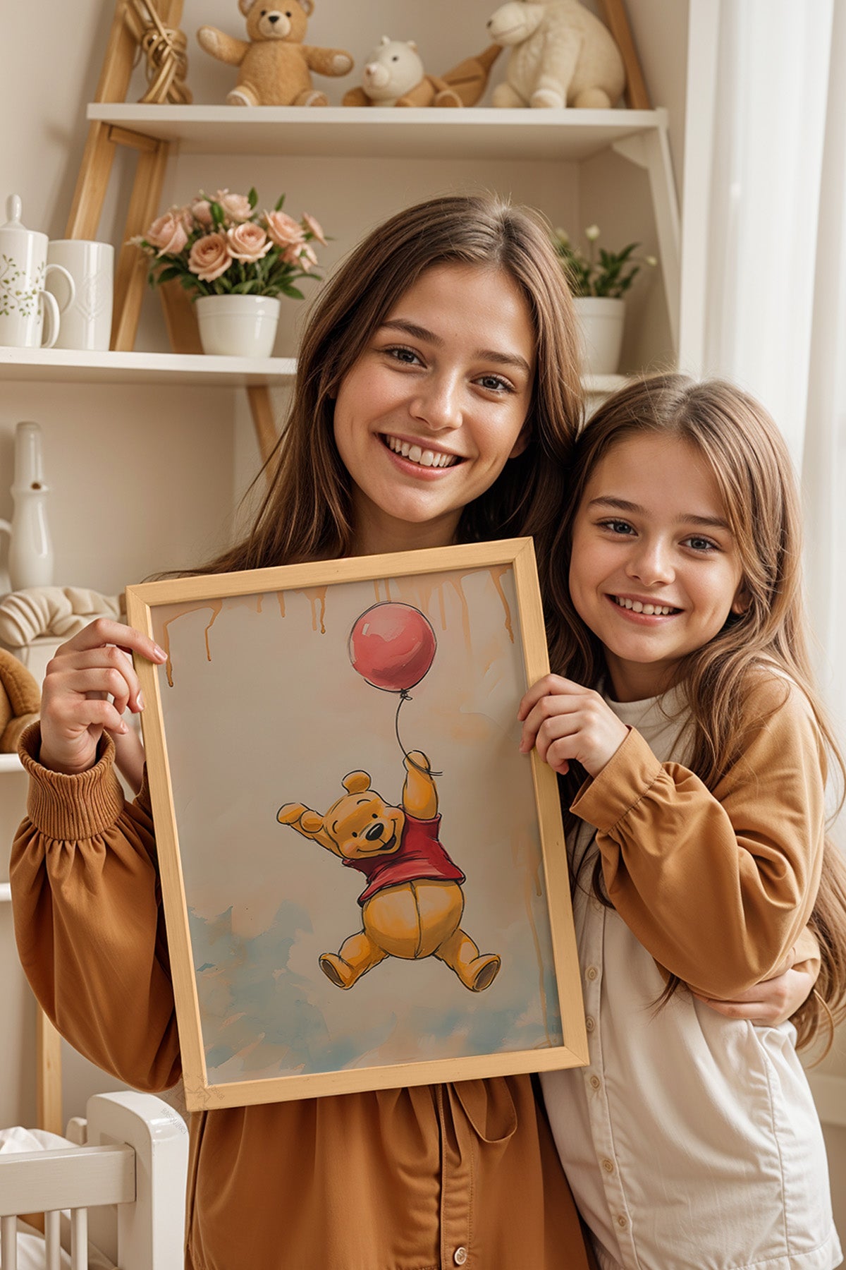 Çocuk Odası, Bebek Odası Ahşap Çerçeveli Poster, Tablo No:69