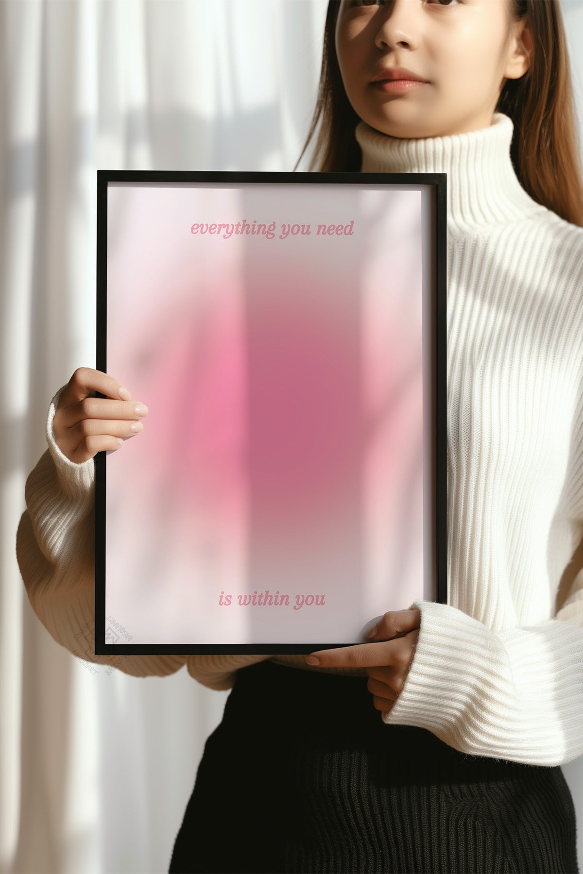 Aura Serisi Siyah Çerçeveli Poster, Tablo No:183