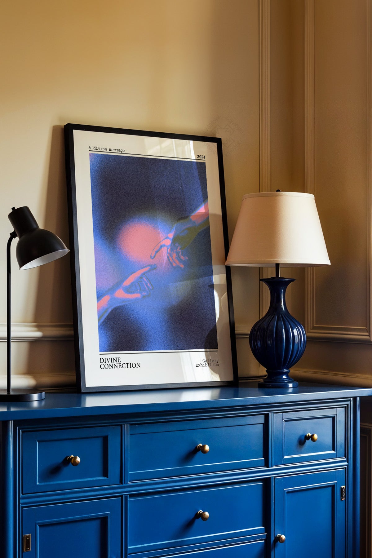 Aura Serisi Siyah Çerçeveli Poster, Tablo No:64