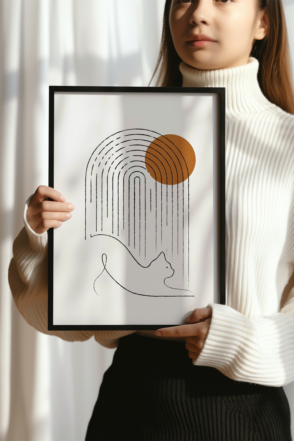 Bohemian Serisi Siyah Çerçeveli Poster, Tablo No:28