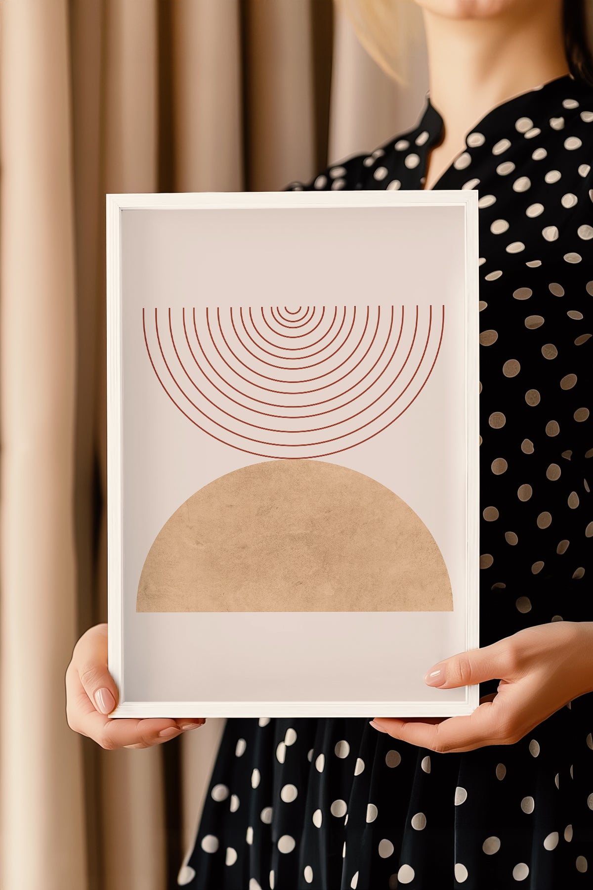 Bohemian Serisi Beyaz Çerçeveli Poster, Tablo No:7