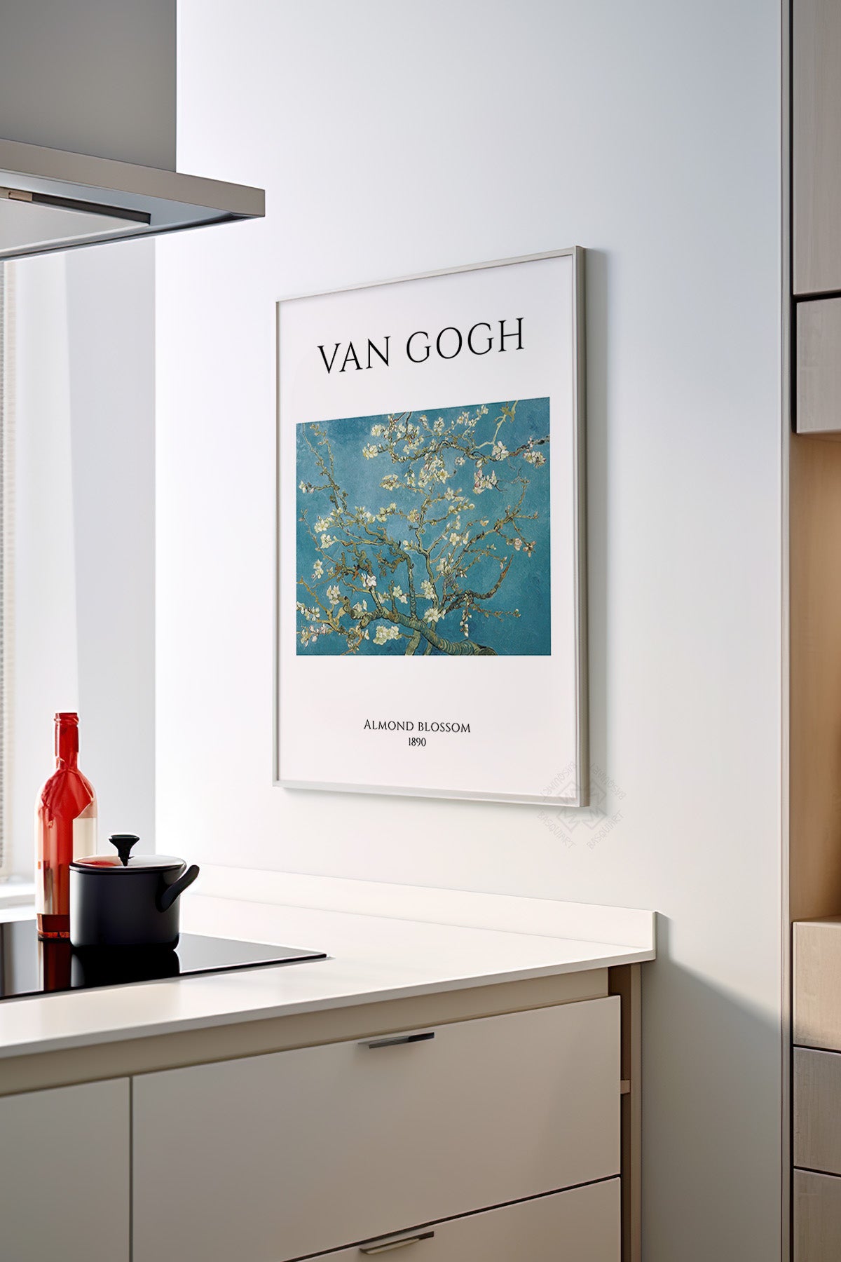Vincent Van Gogh Serisi Beyaz Çerçeveli Poster, Tablo Duvar Dekoru No:20