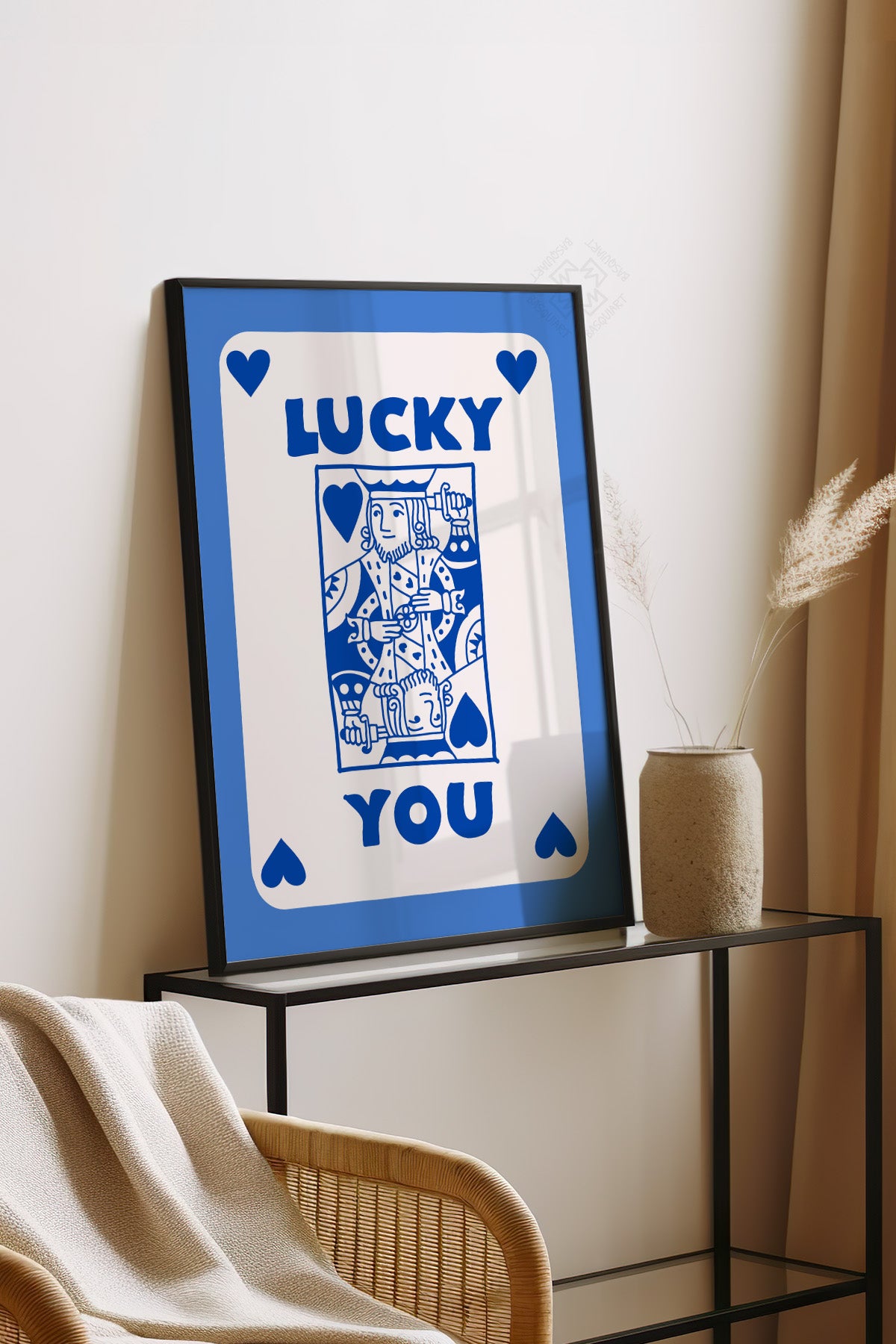 Lucky You Serisi Siyah Çerçeveli Poster, Tablo Duvar Dekoru No:24