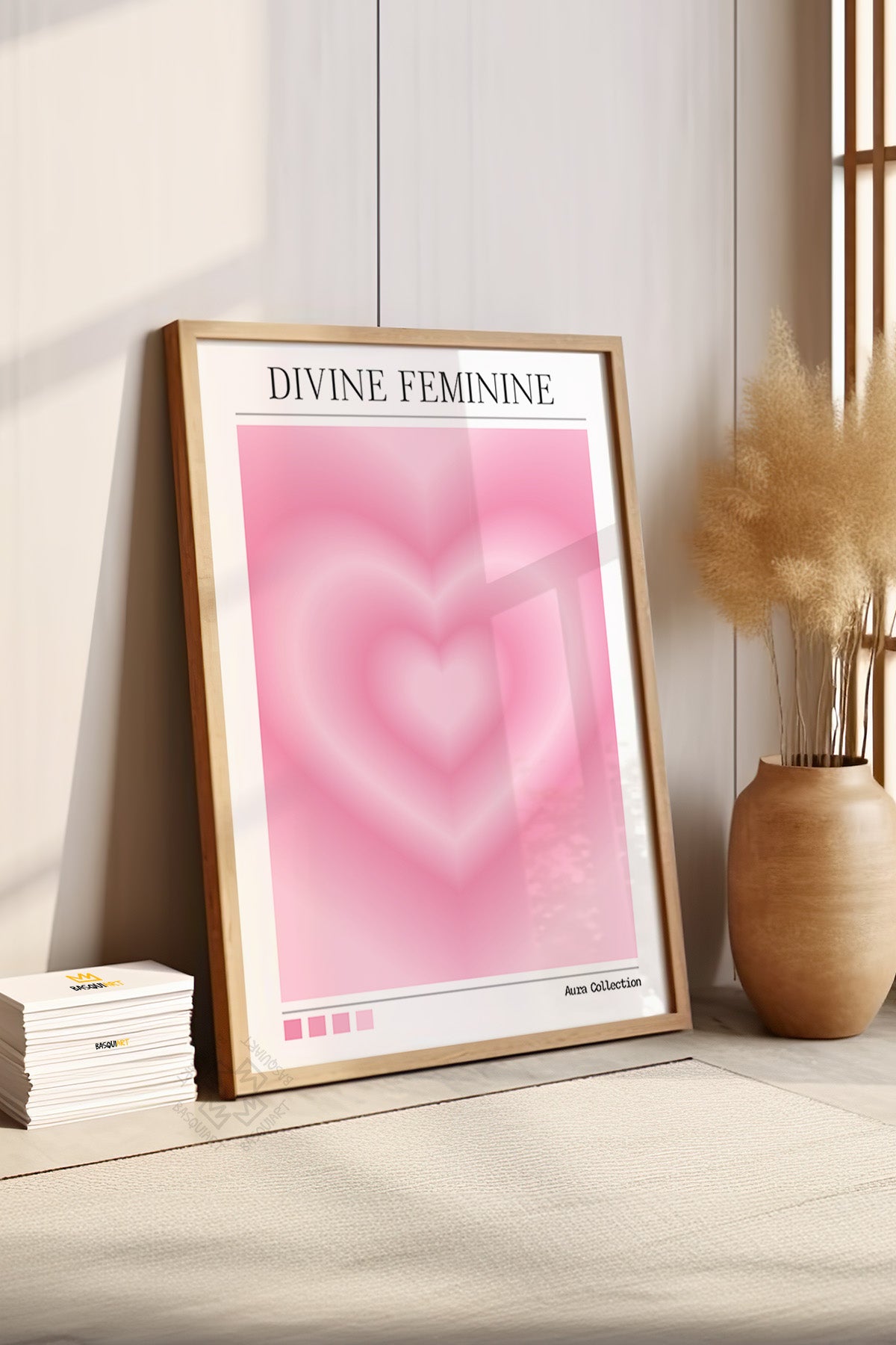 Aura Serisi Ahşap Çerçeveli Poster, Tablo No:134