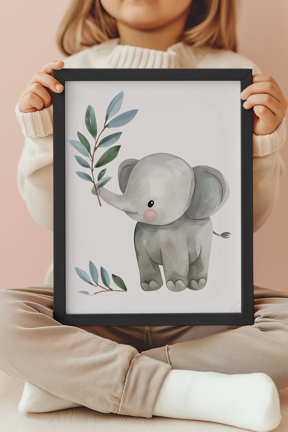 Çocuk Odası, Bebek Odası Siyah Çerçeveli Poster, Tablo No:84