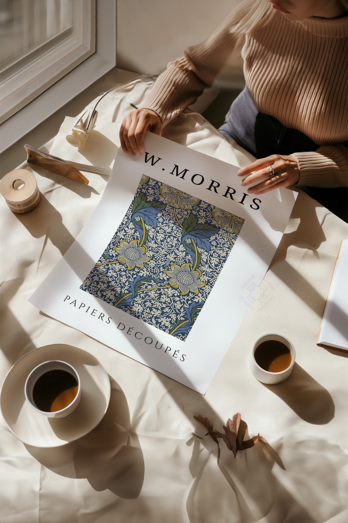 William Morris 3'lü Poster Seti, Duvar Dekoru No:6